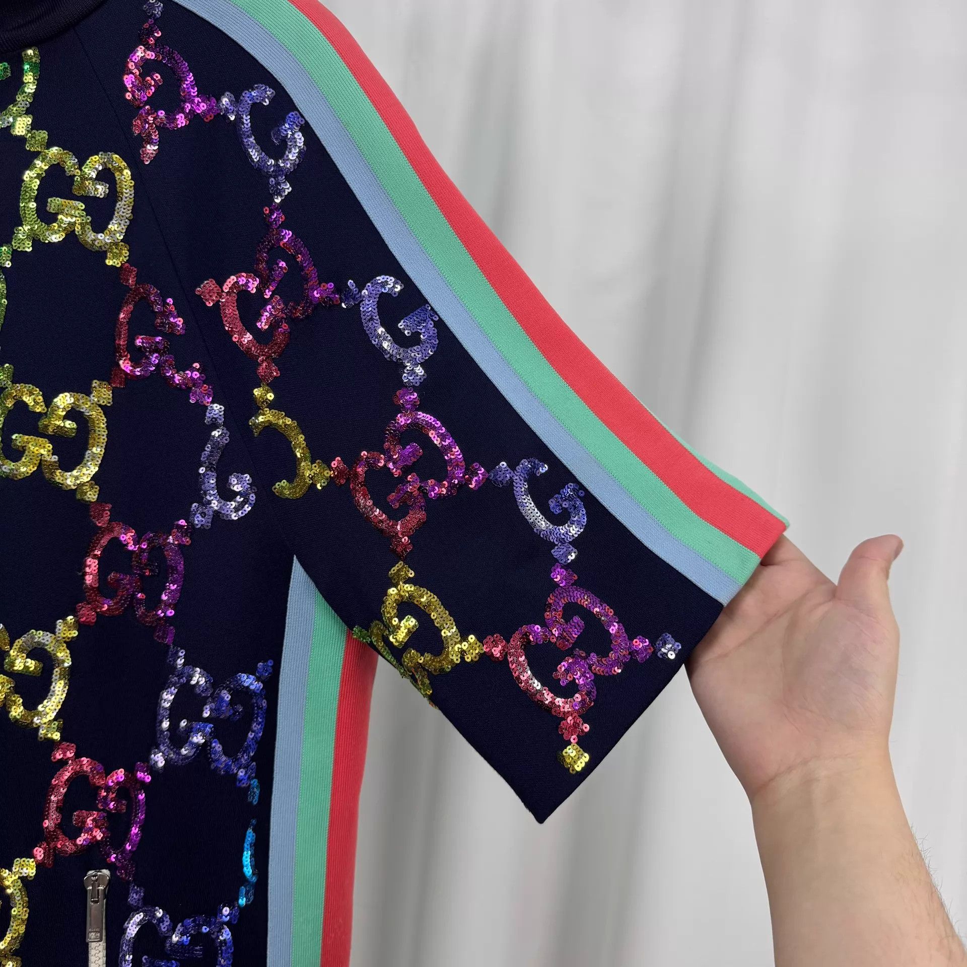 Gucci Gucci GG Monogram Sequin Allover Dress XS 99 New Size XS / US 0-2 / IT 36-38 - 4 Thumbnail