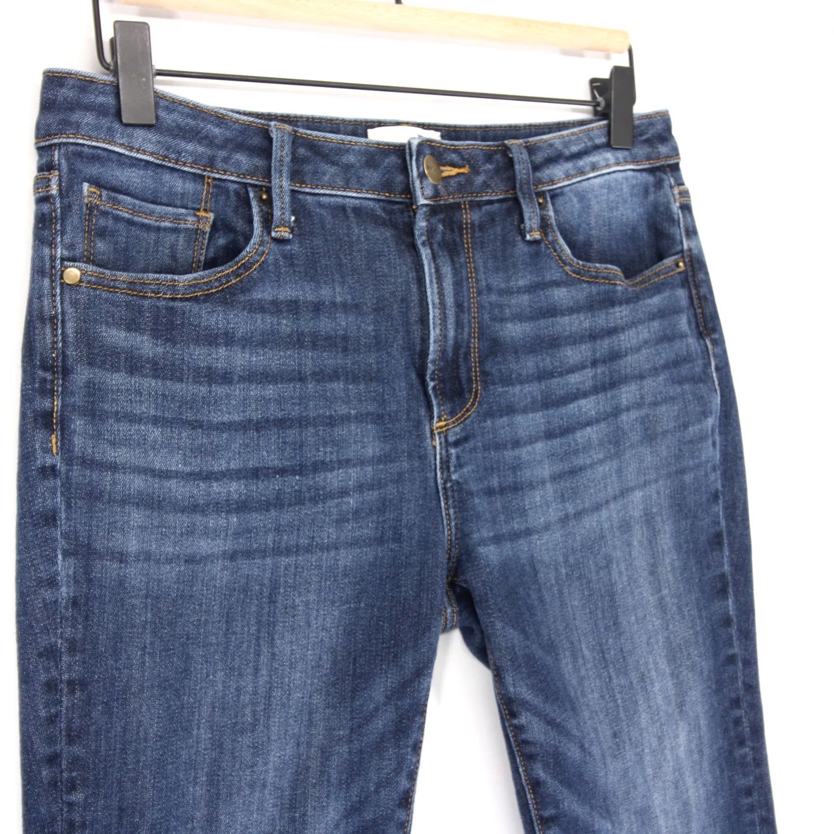 Vintage Driftwood Audrey Jeans Womens Blue Straight Leg Stretch Denim 27x31 Size 27" / US 4 / IT 40 - 2 Thumbnail