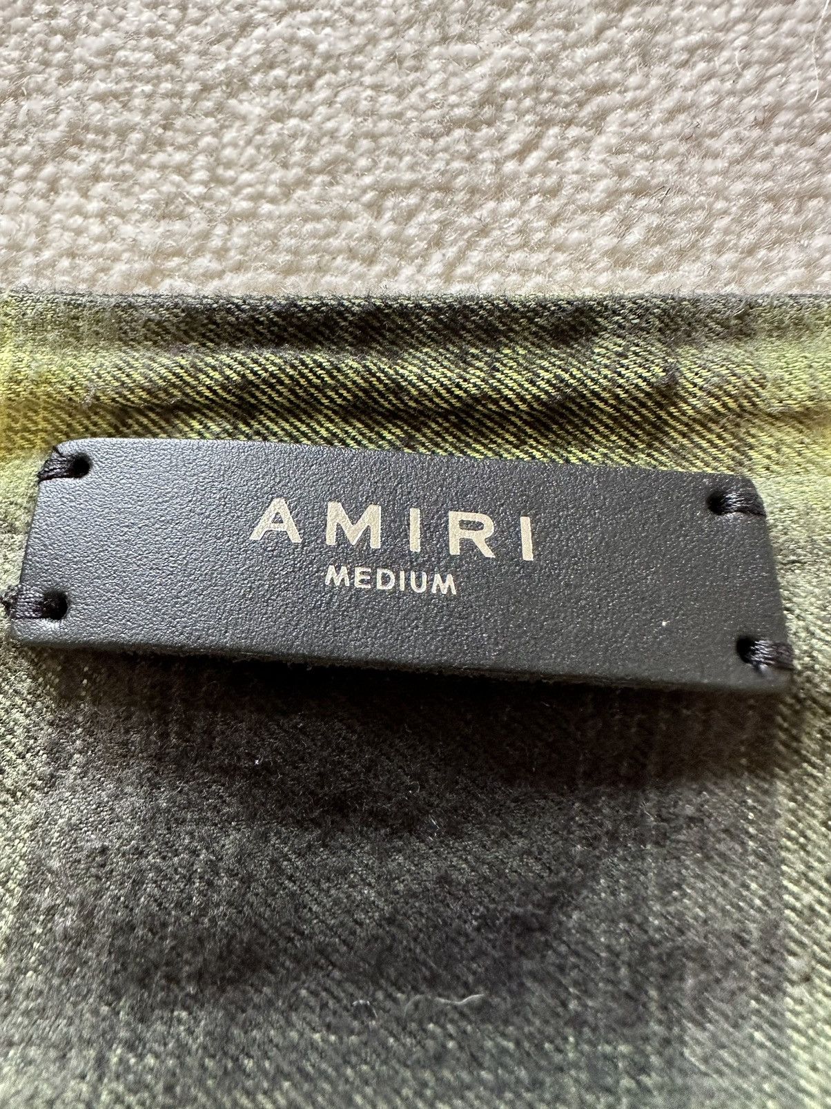 Amiri SS19 Amiri raw hem flannel waist wrap shirt Size ONE SIZE - 16 Thumbnail