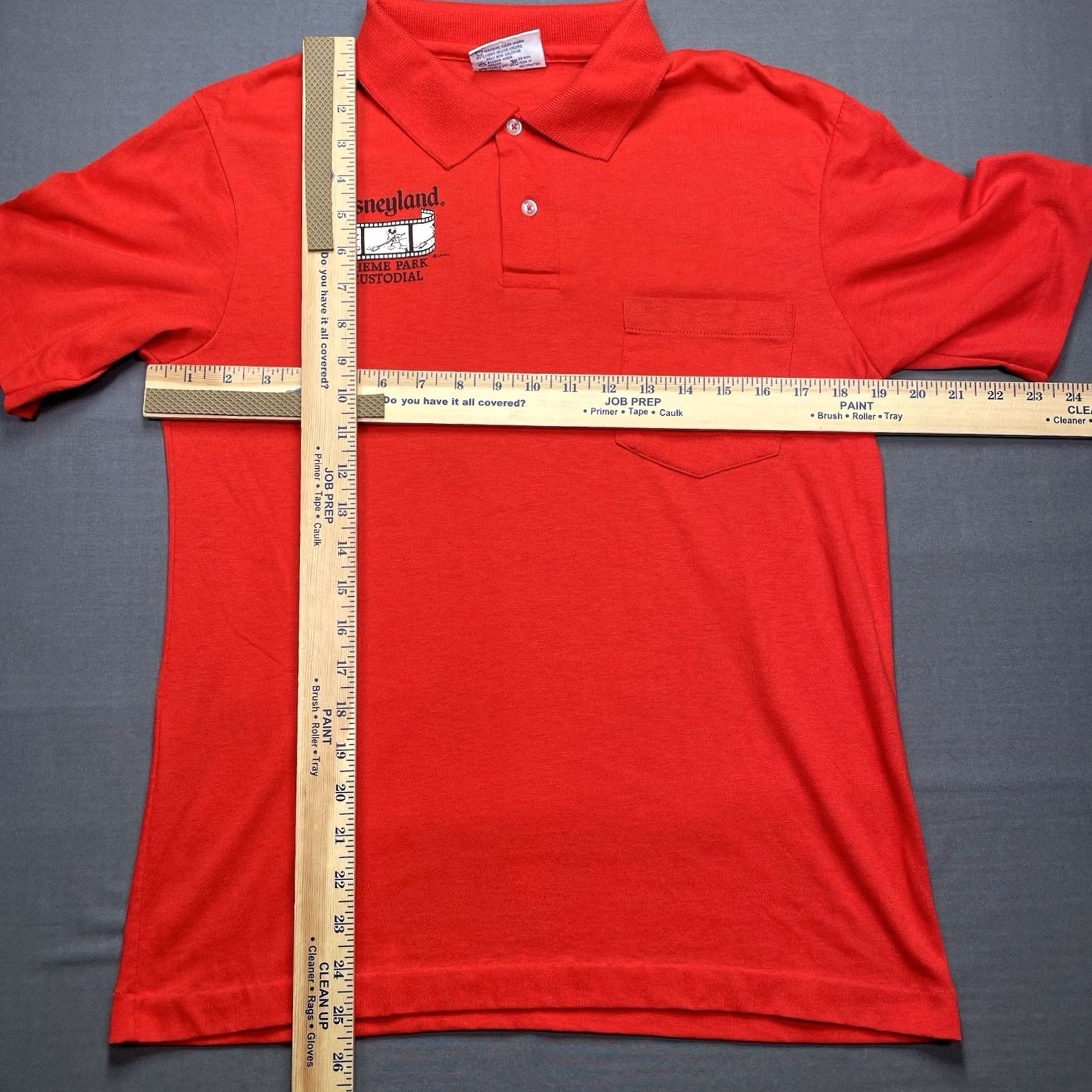 Disney VINTAGE Disney Crew Shirt Men’s M Red 1990 Summer EXCLUSIVE POLO CUSTODIAL Crew Mens Size US M / EU 48-50 / 2 - 6 Thumbnail