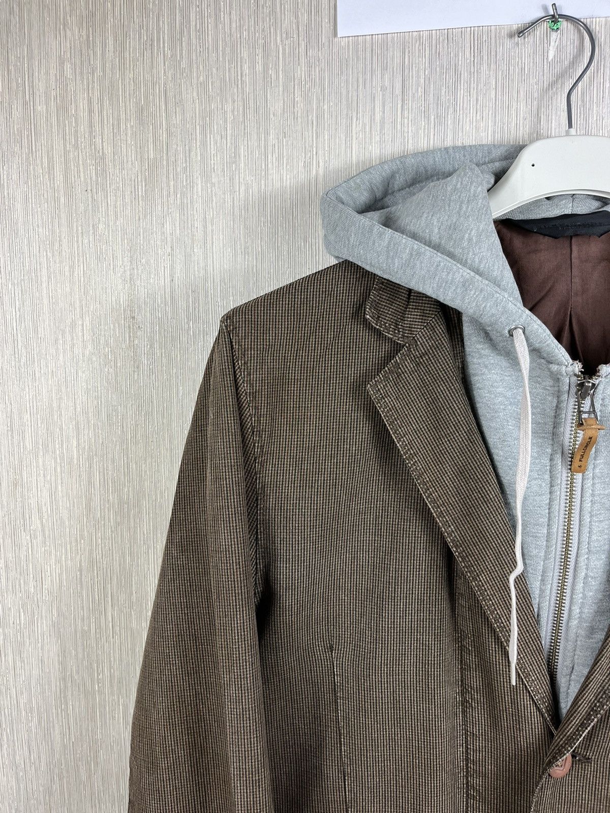 Japanese Brand × Vintage Vintage Fullcircle suit hoodie zip hooded blazer y2k jacket Size US L / EU 52-54 / 3 - 5 Thumbnail
