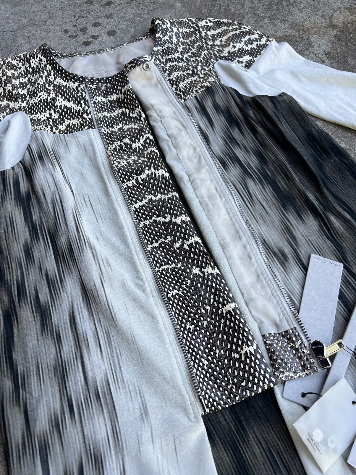 Rick Owens Rick Owens Sample Walrus SS17 Snake Leather Silk Blouse Size S / US 4 / IT 40 - 11 Thumbnail