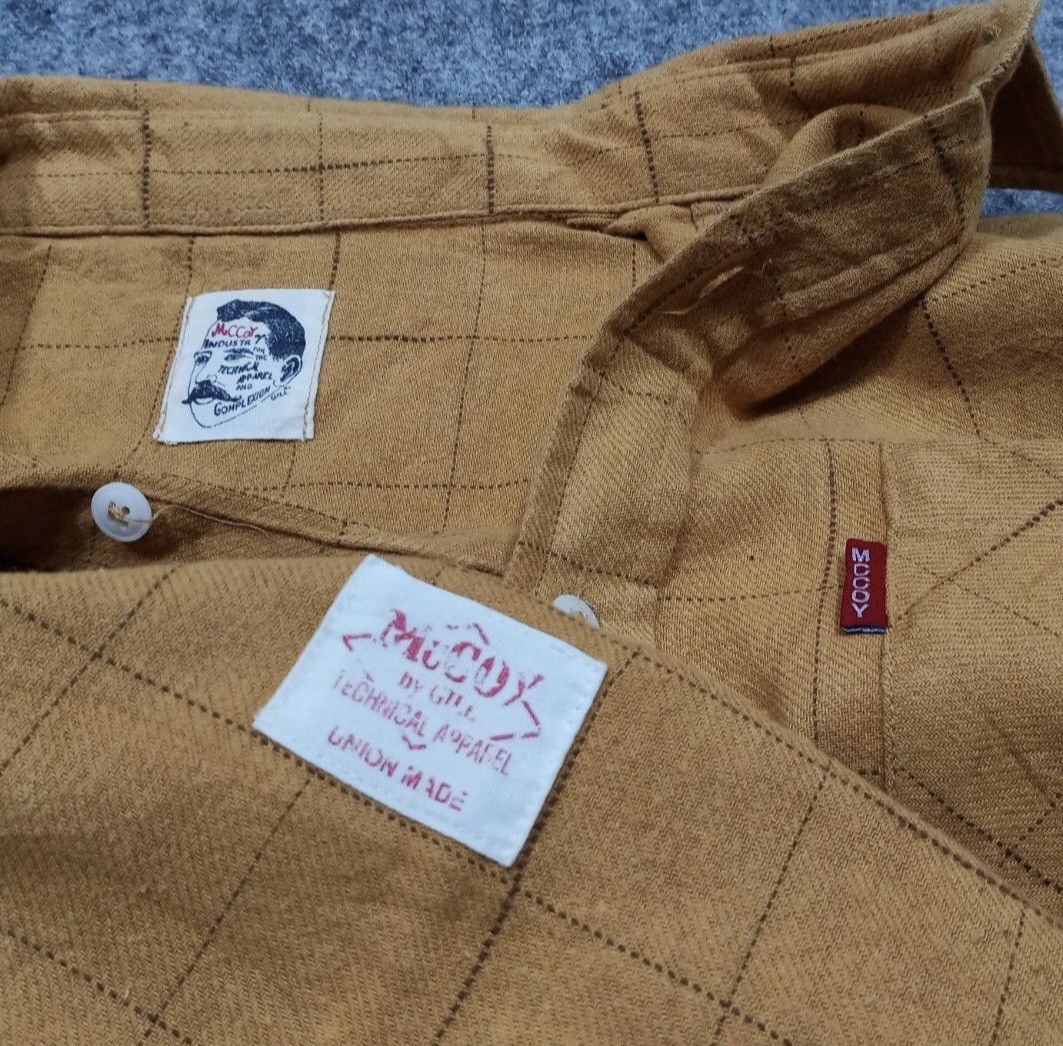 Japanese Brand × Vintage Yellow 🌼 Vintage Mccoy Industry shirt Size US XL / EU 56 / 4 - 3 Thumbnail