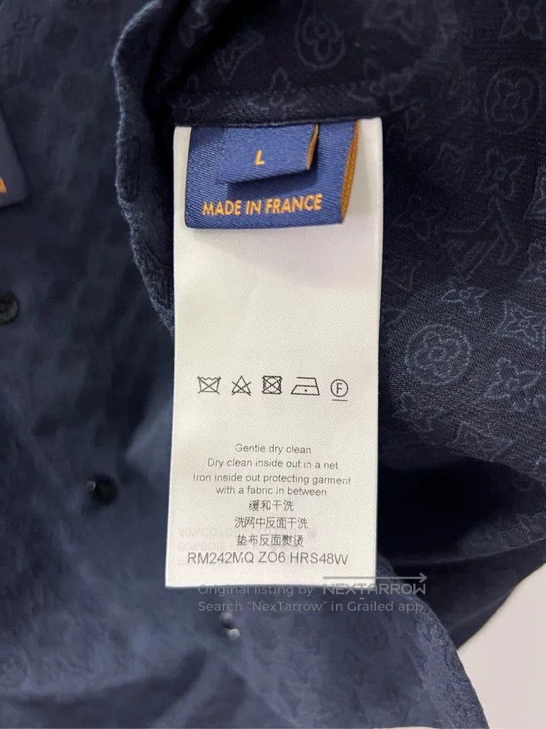 Louis Vuitton Louis Vuitton Navy Monogram Short Sleeve Shirt. Size US L / EU 52-54 / 3 - 5 Thumbnail