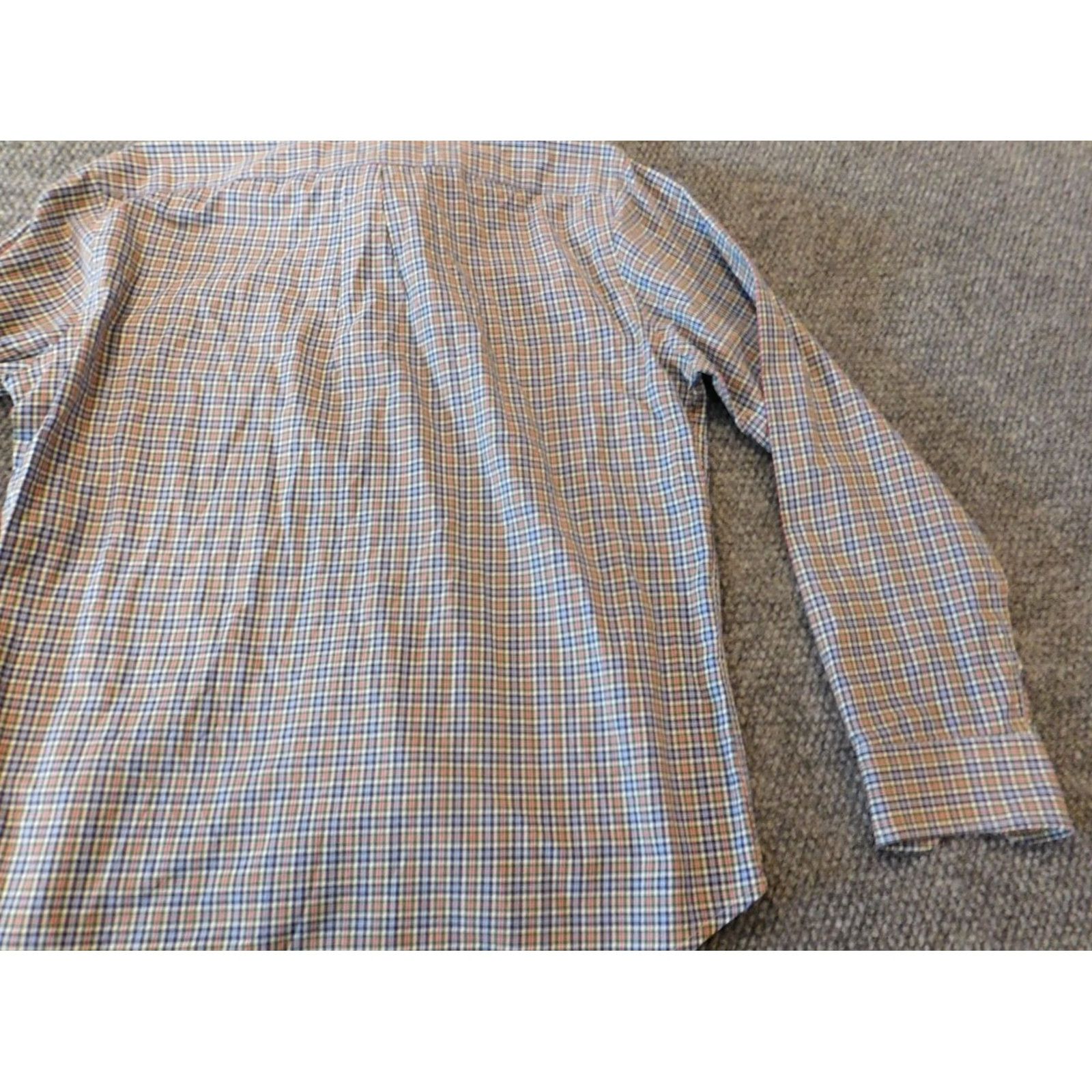 Gap Gap Shirt Button-Up Plaid Blue Casual Mens L Button-Down Collared Knit Cotton Long Sleeve Classic Vintage: No Size US L / EU 52-54 / 3 - 7 Thumbnail