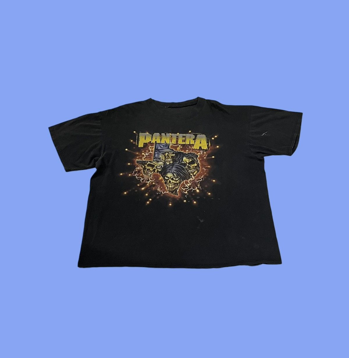 Hanes PANTERA Band T-Shirt, Men's XXL equivalent. cotton black type Vintage Second Hand main image 0