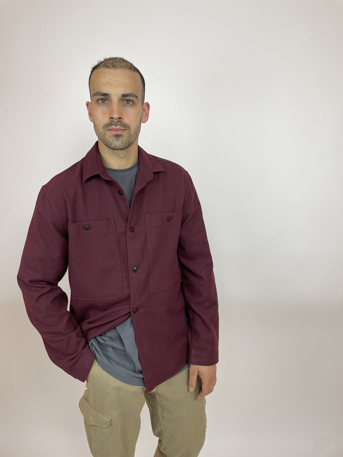 Ted Baker Ted Baker Flannel Overshirt Long sleeve Mens size 3 Size US M / EU 48-50 / 2 - 2 Thumbnail