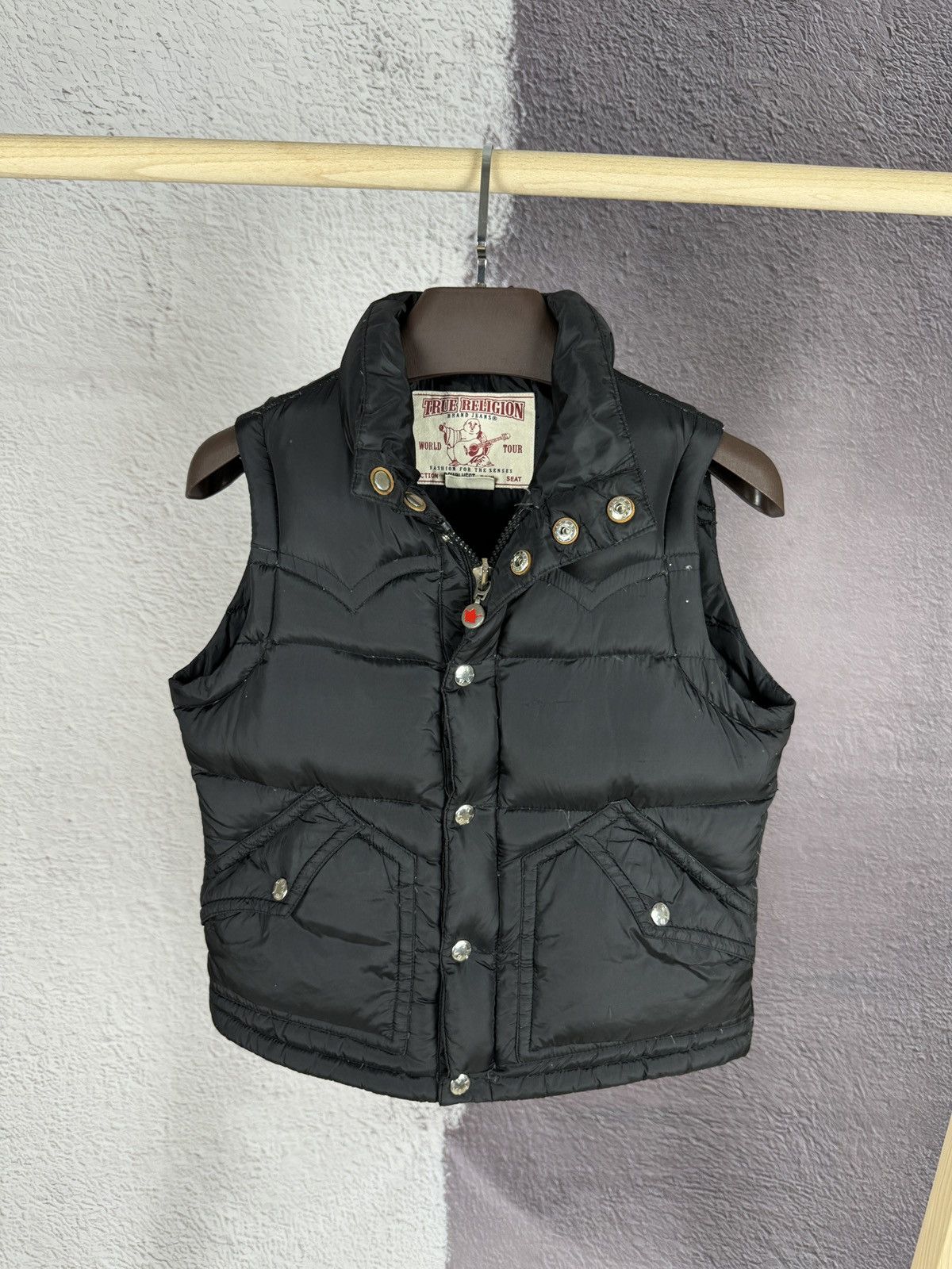 True Religion True Religion vintage black nylon women’s down vest gilet Size S / US 4 / IT 40 - 1 Thumbnail