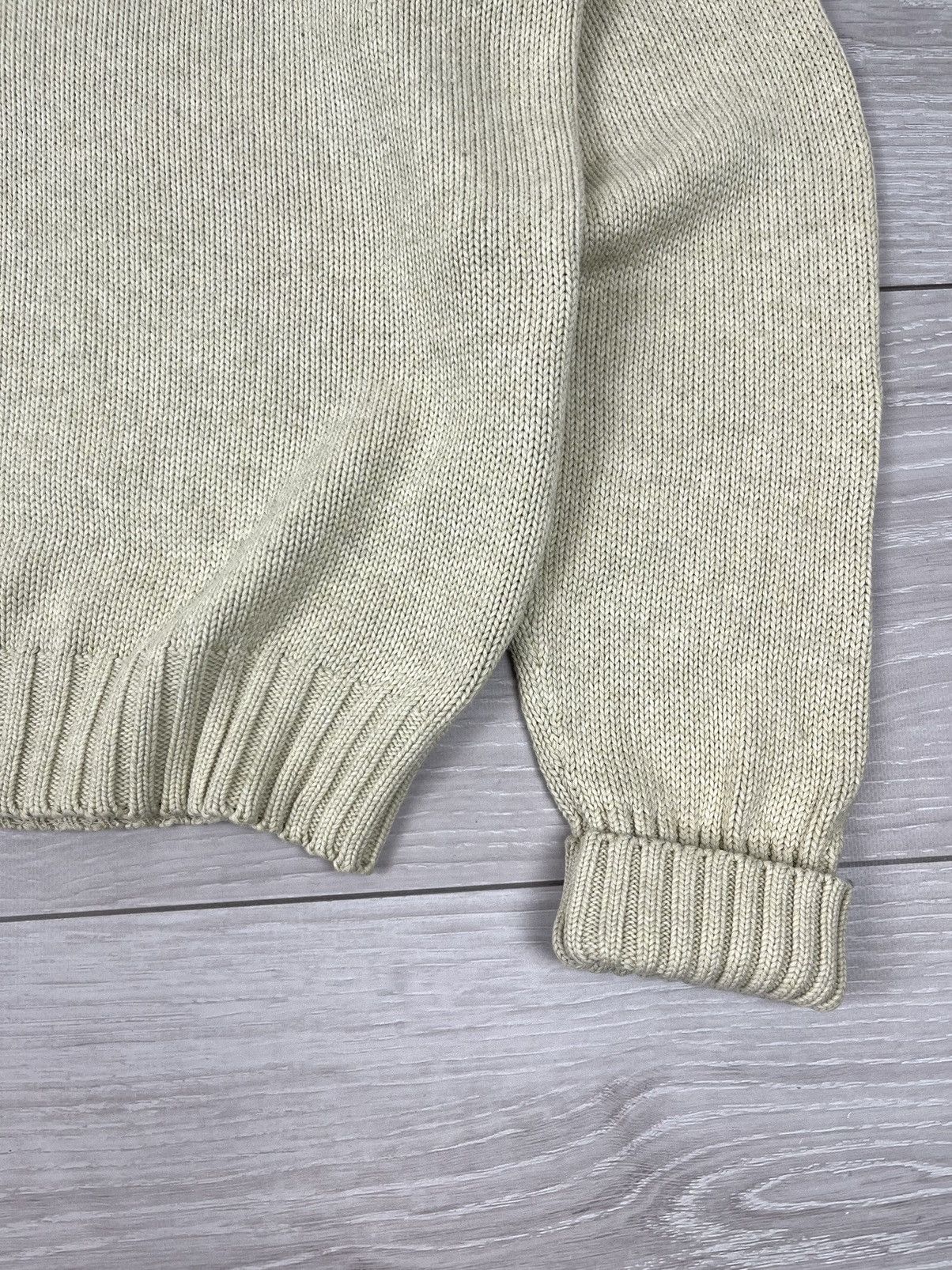 Polo Ralph Lauren Polo Ralph Lauren Vintage 90s Beige Cable Knit Sweater Size US XL / EU 56 / 4 - 8 Thumbnail
