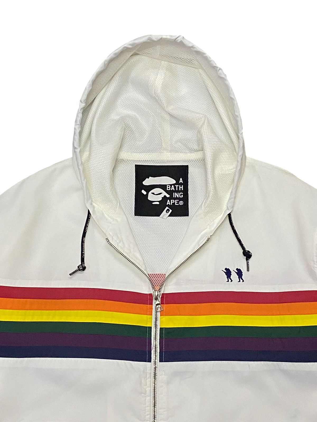 Bape Vintage A Bathing Ape Footsoldier Rainbow Hoodie Jacket Size US S / EU 44-46 / 1 - 6 Thumbnail