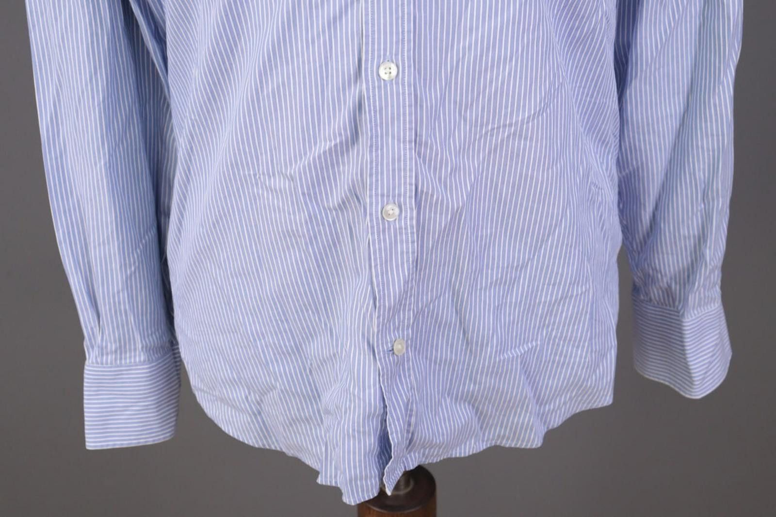 Gieves & Hawkes Gieves & Hawkes Blue Striped Dress Shirt Size 41 / 16 Size US M / EU 48-50 / 2 - 4 Thumbnail