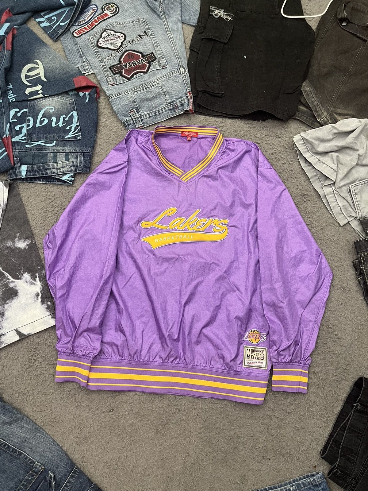 NBA × Vintage Jersey Lakers NBA Basketball 🏀 Vintage 90s athlete gym USA🇺🇸 Size L / US 10 / IT 46 - 1 Thumbnail