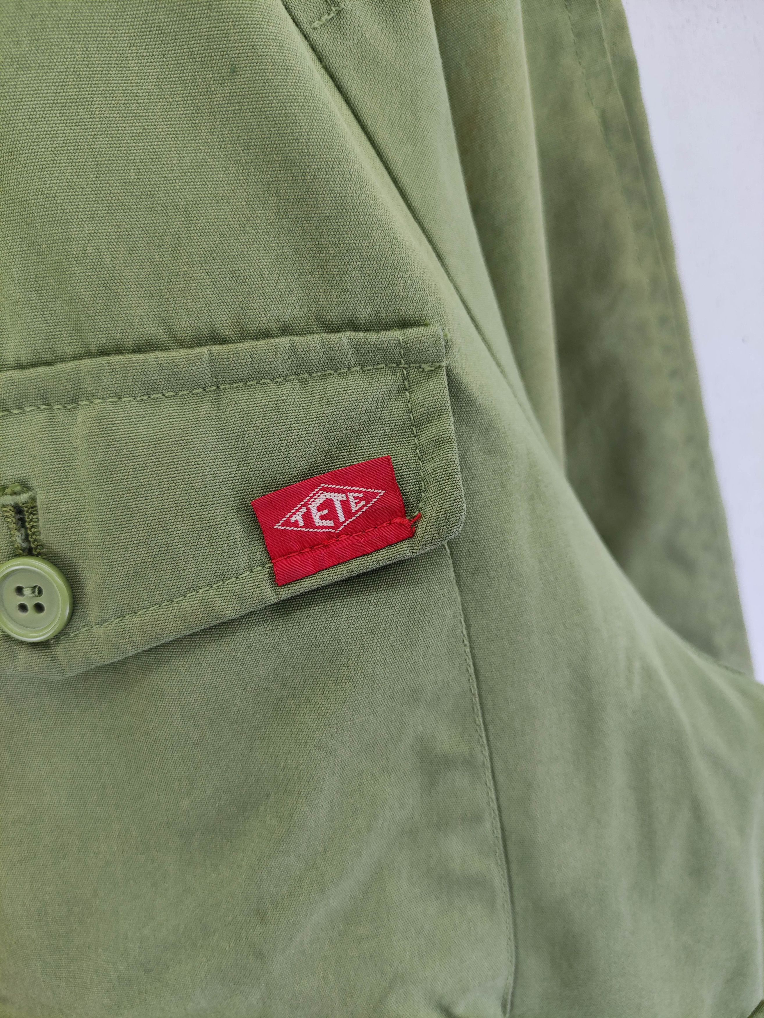 Issey Miyake Vintage Tete Homme Issey Miyake Army Parachute Jacket Size US L / EU 52-54 / 3 - 3 Thumbnail