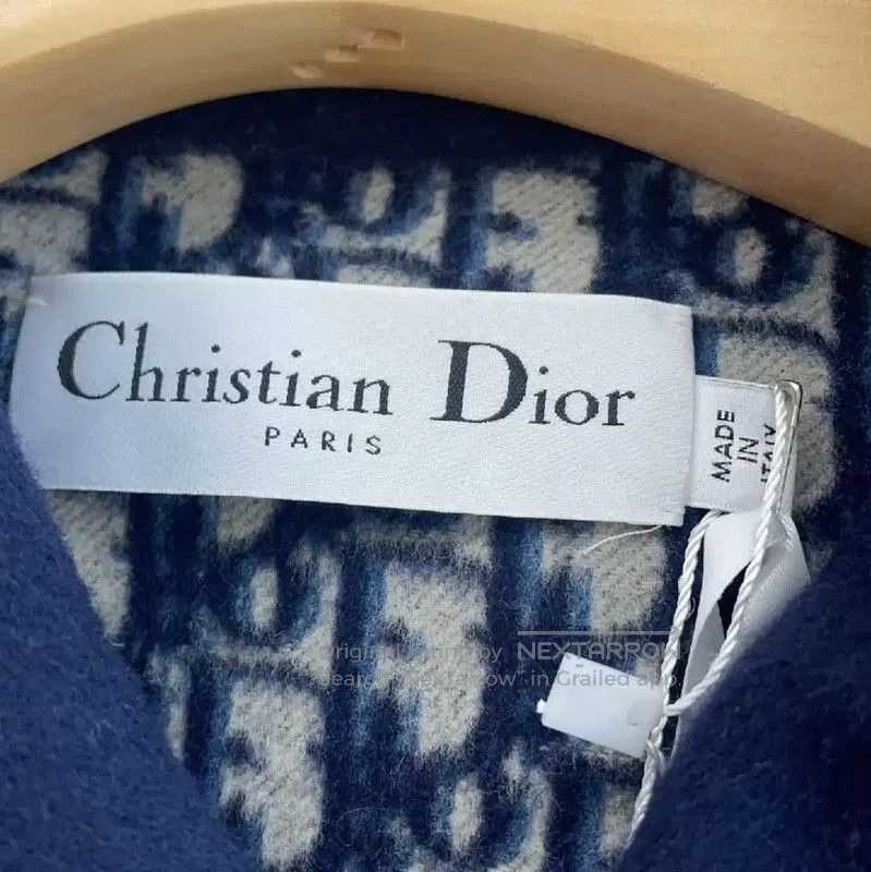 Dior Dior Women's Blue Wool Mid-Length Coat . Size S / US 4 / IT 40 - 5 Thumbnail
