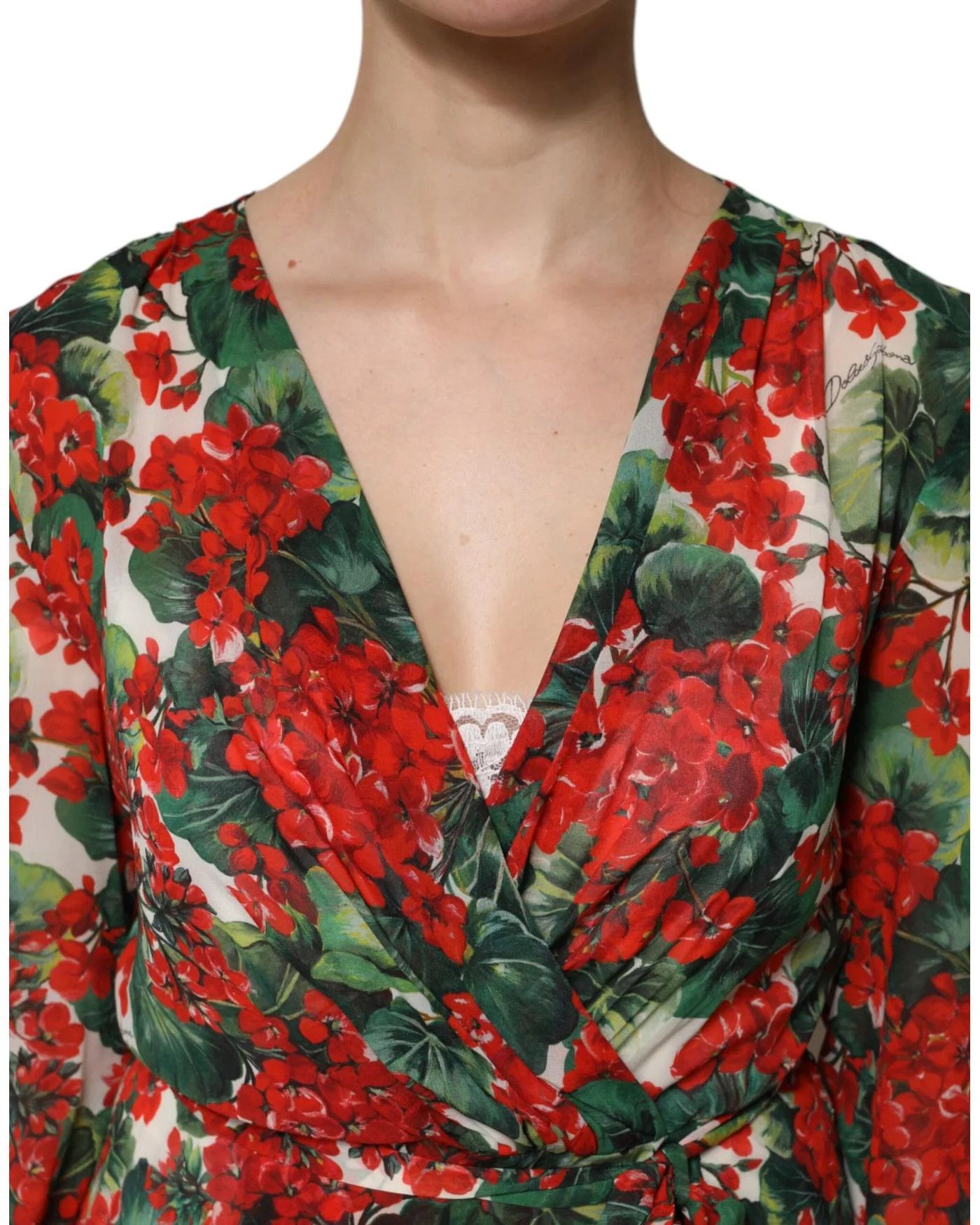 Dolce & Gabbana o1y0825 Midi Dress in Multicolor Size XS / US 0-2 / IT 36-38 - 2 Thumbnail
