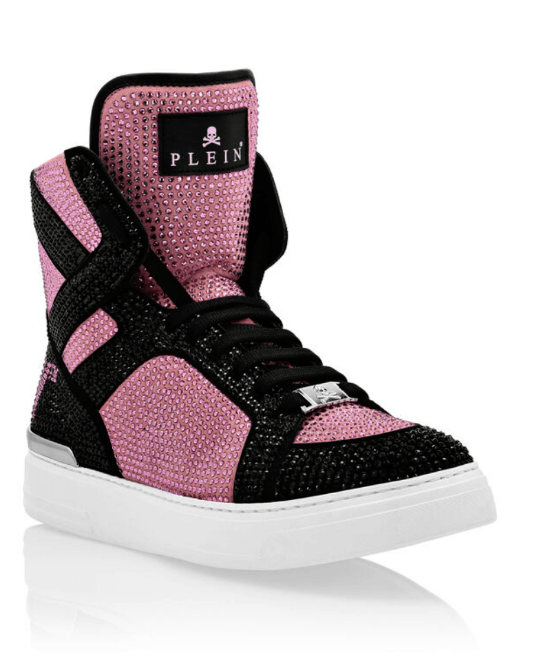 Philipp Plein Phillip Plien Money Beast Hi-Top Pink Paradise Size US 7 / IT 37 - 3 Thumbnail