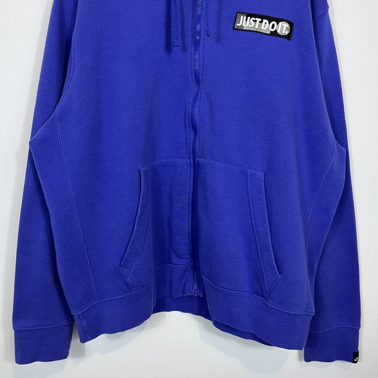 Nike Nike Just Do It Blue Zip Hoodie Streetwear Y2K Size US XL / EU 56 / 4 - 3 Thumbnail