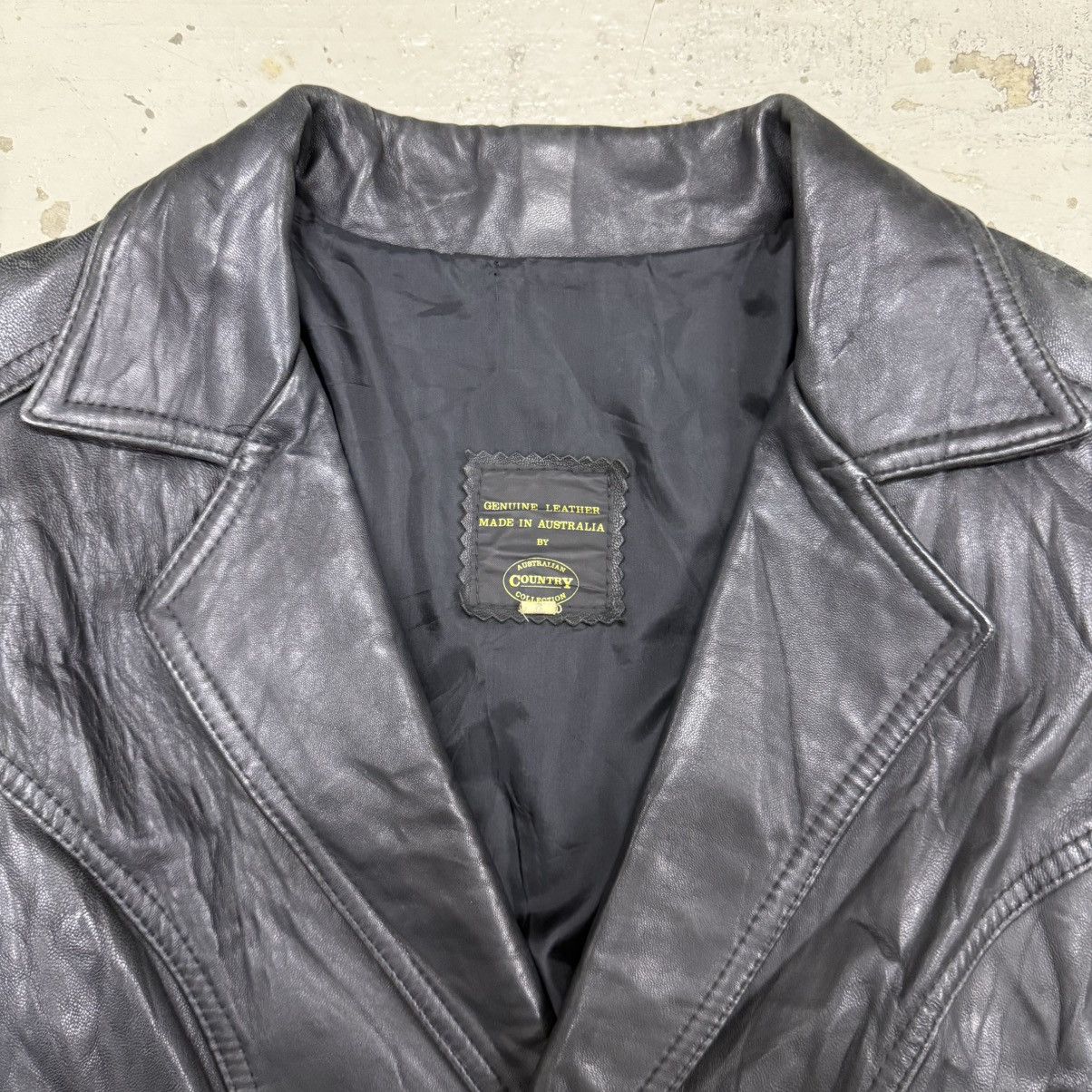 Leather Lambskin Leather Patina Double Breasted Short Coat Size US M / EU 48-50 / 2 - 3 Thumbnail