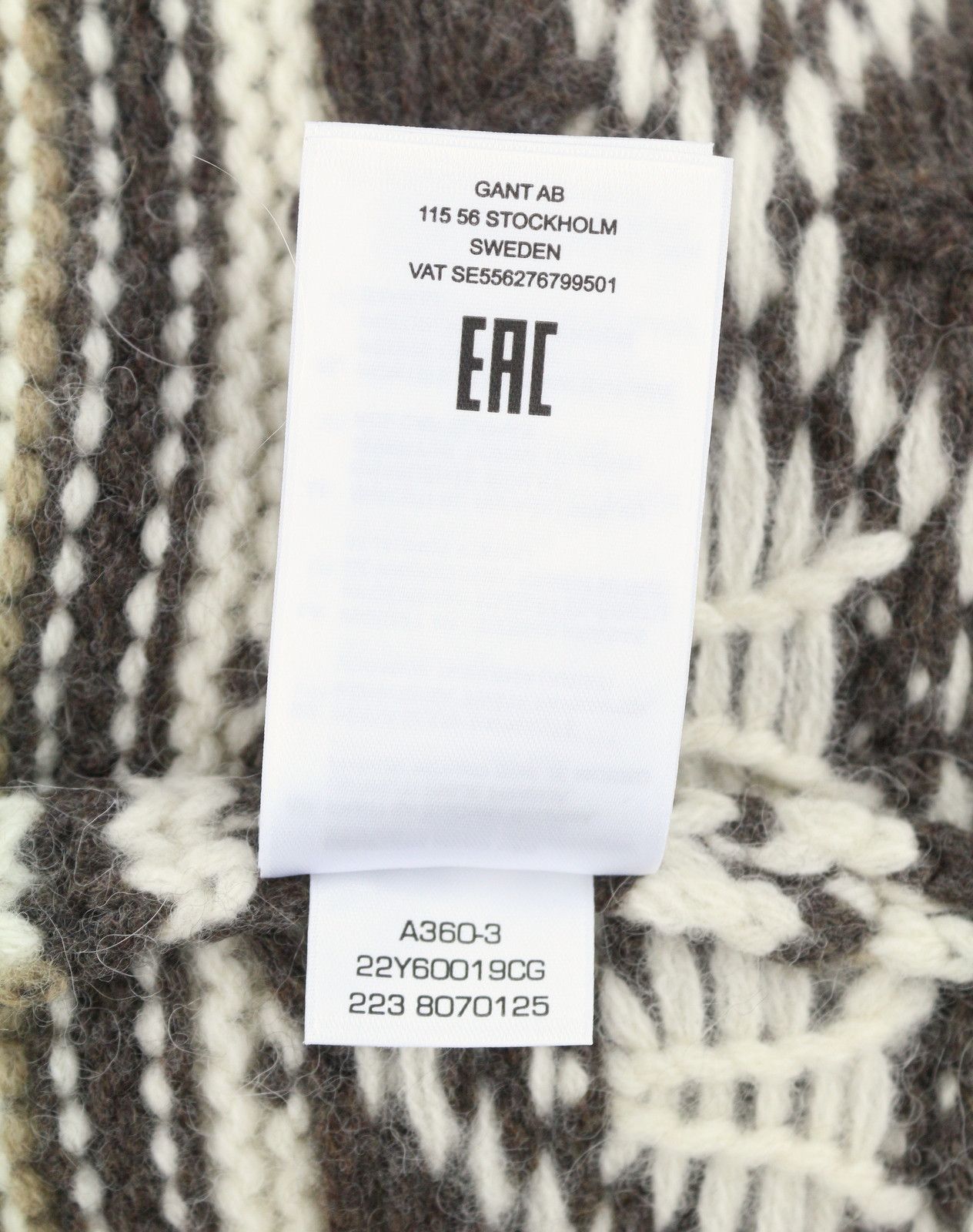 Gant OVERSIZED DIAMOND M Brown Melange Wool Alpaca Jumper 87245 Size US M / EU 48-50 / 2 - 10 Thumbnail