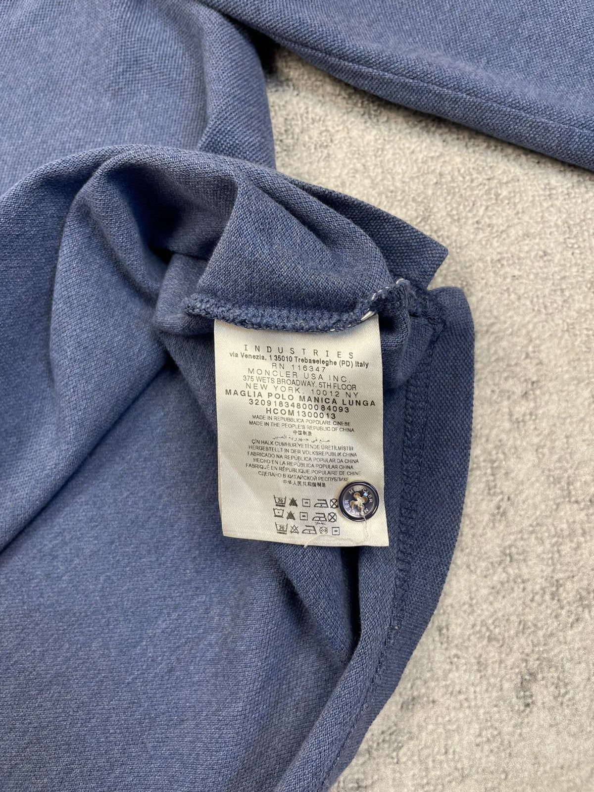 Moncler Rare Moncler Polo Shirt Long Sleeve Cotton Logo Size US S / EU 44-46 / 1 - 11 Thumbnail