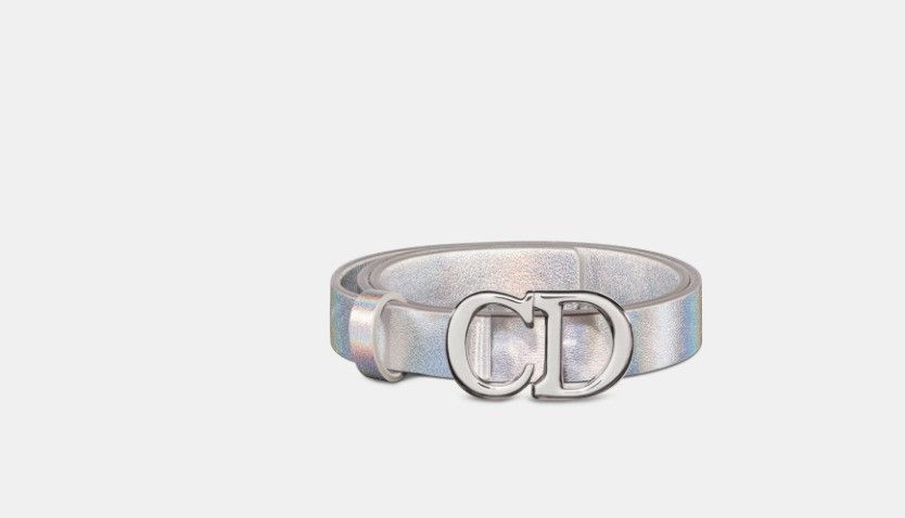 o1w1db10325 Size: OS / B0042PB Saddle Belt in Silver
