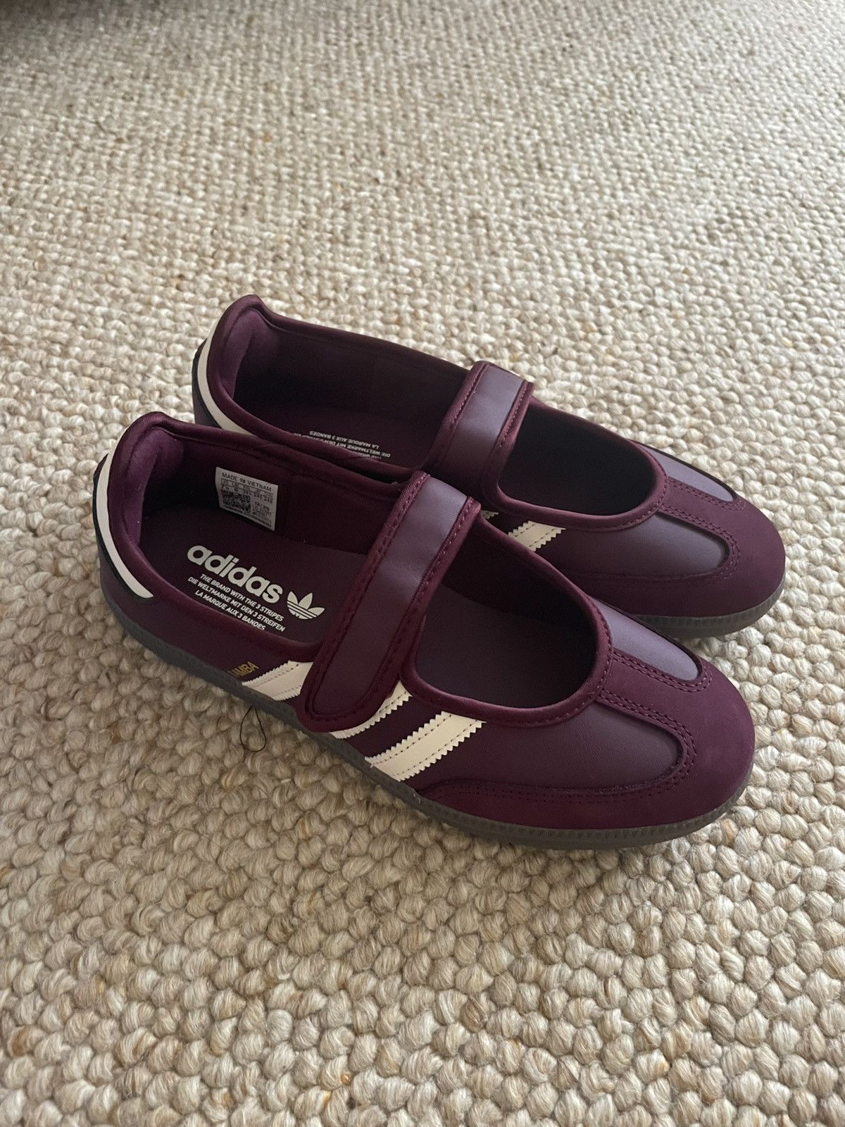 Adidas ✨Adidas Samba Jane Burgundy womens size 7.5 Size US 7.5 / IT 37.5 - 3 Thumbnail