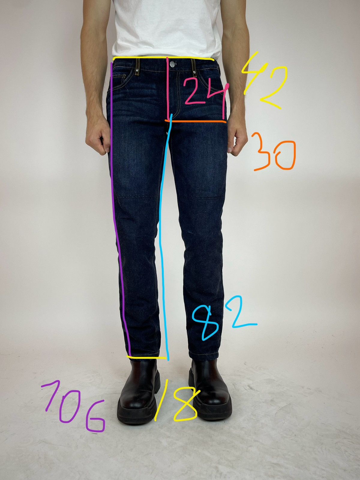 Other VANUCCI MOTORCYCLE JEANS With knee protection Men’s 30/32 Size US 30 / EU 46 - 25 Thumbnail