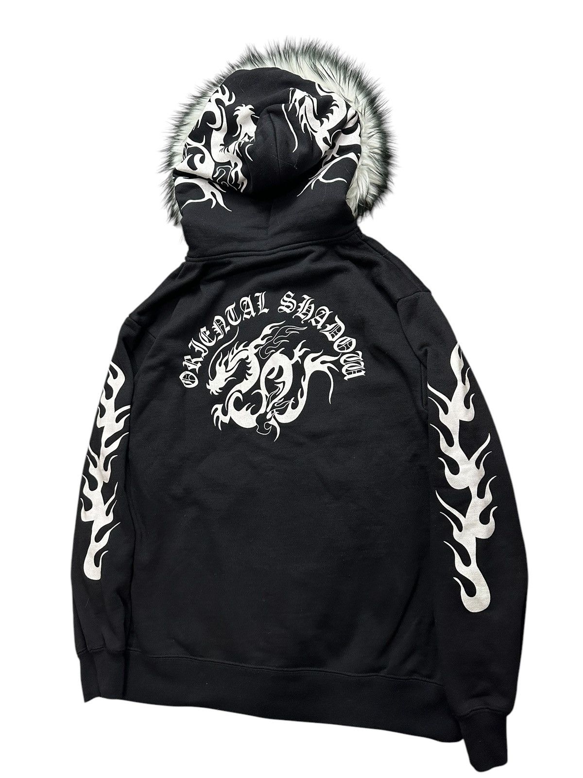 Japanese Brand WALL OF FAME TRIPLE DRAGON Zip Fur Hoodie IFSIX LGB STYLE Size US L / EU 52-54 / 3 - 4 Thumbnail