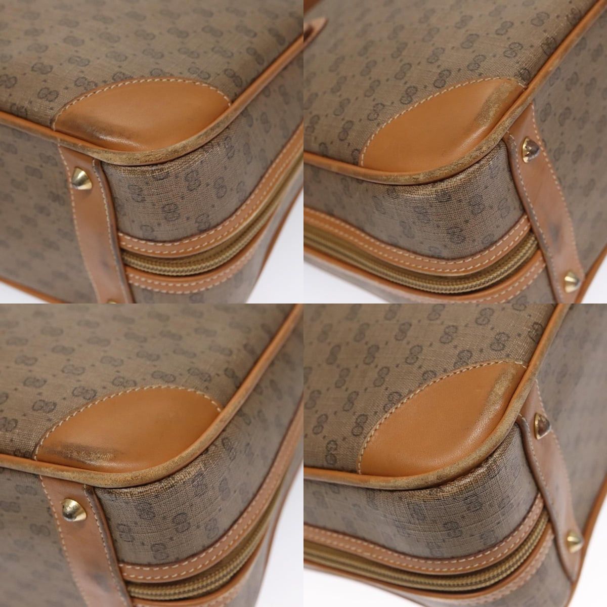 Gucci GUCCI Micro GG Supreme Hand Bag Pvc Leather Beige Gold Size ONE SIZE - 10 Thumbnail