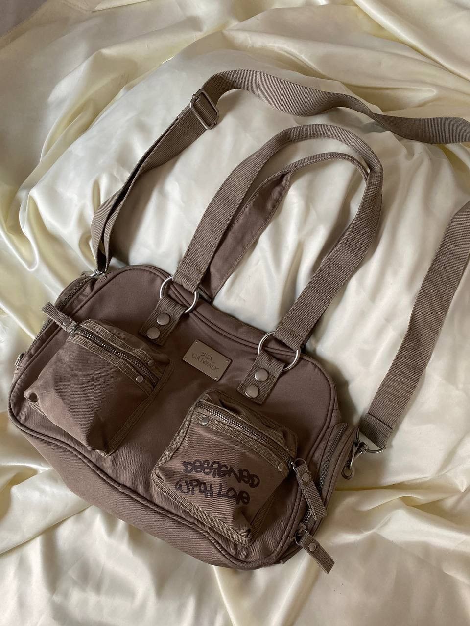 Vintage Catwalk vintage beige shoulder bag, Size ONE SIZE - 1 Thumbnail