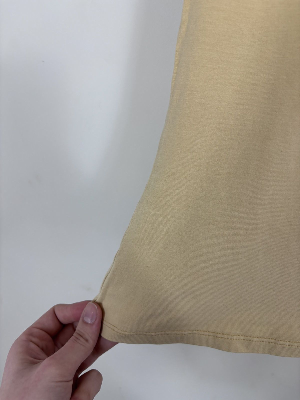 Max Mara Max Mara Women’s Yellow Boat Neck T-Shirt Short Sleeve Size XL / US 12-14 / IT 48-50 - 7 Thumbnail