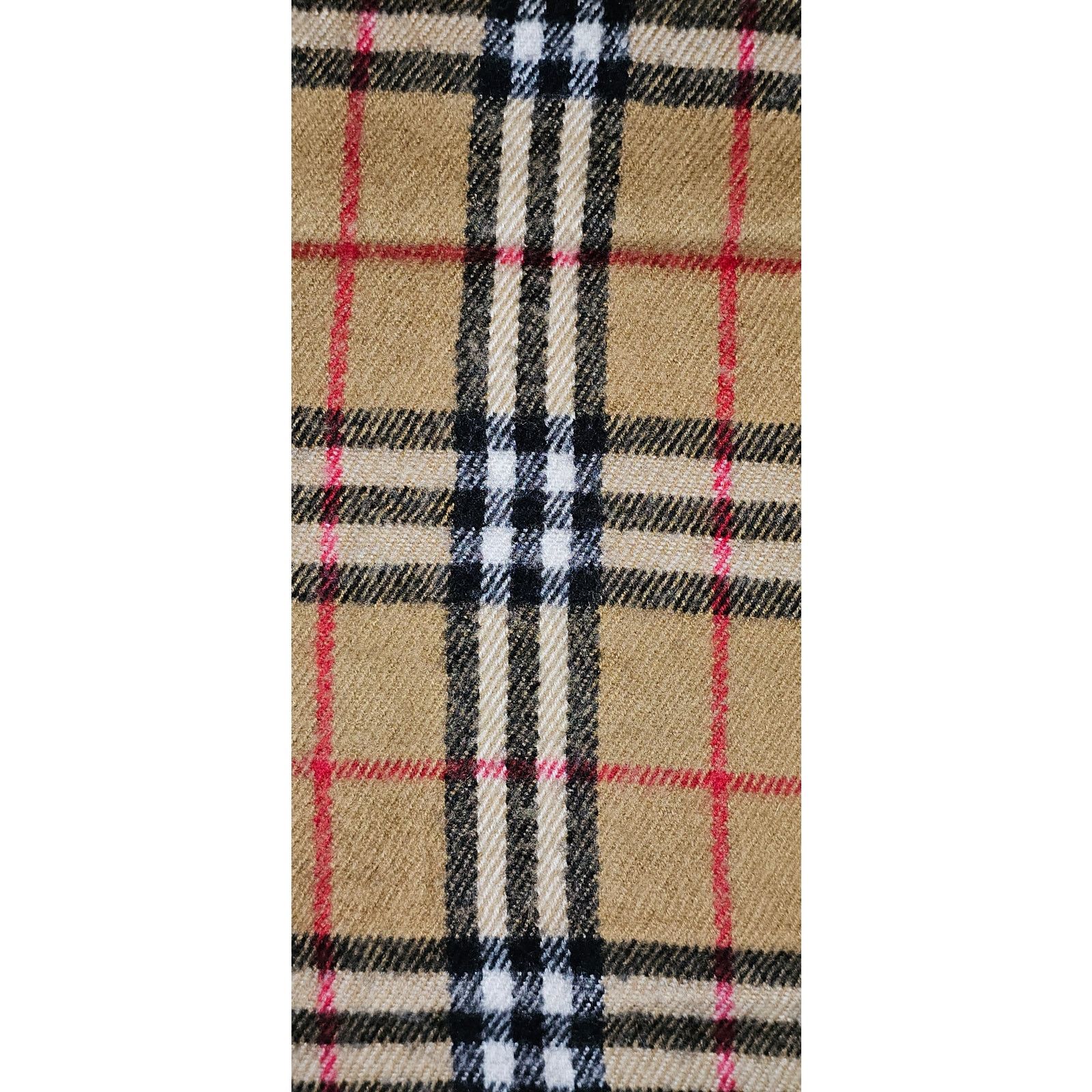 Burberry BURBERRYs London 100% Lambswool BEIGE Scarf Nova Check (2) Size ONE SIZE - 9 Thumbnail