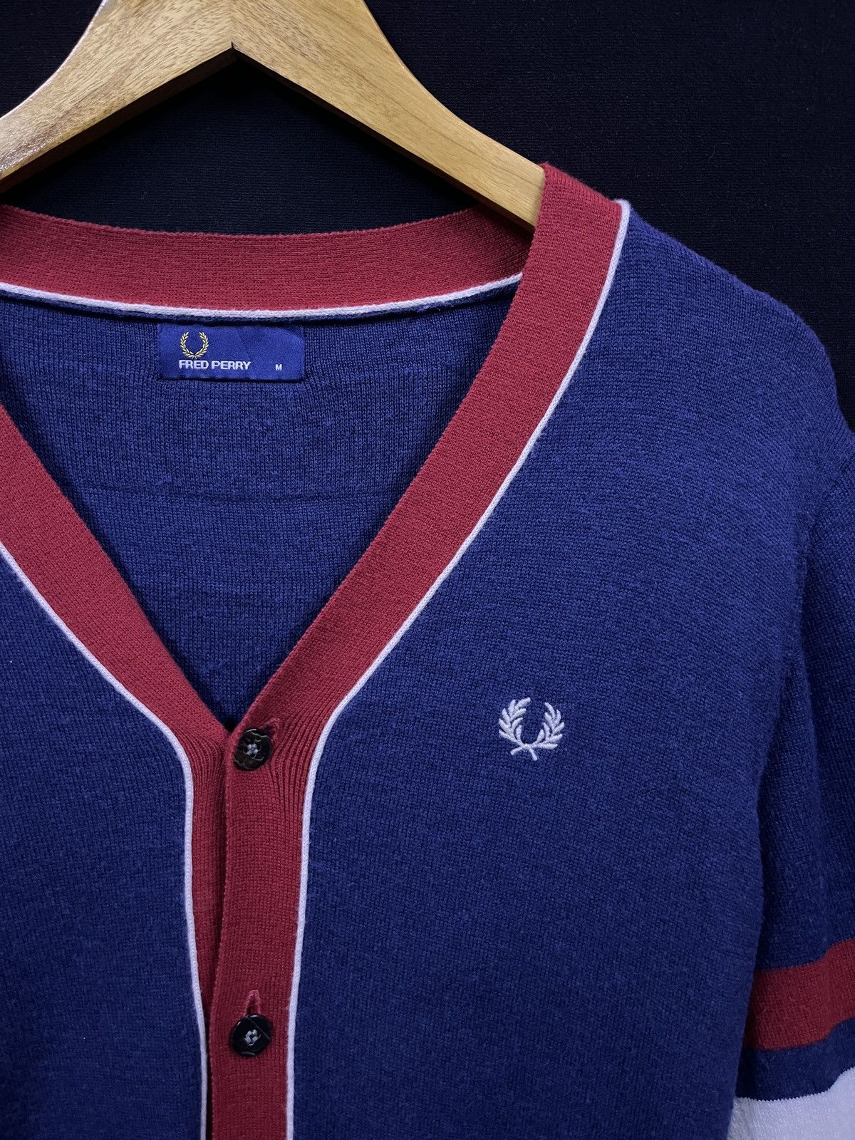 Fred Perry × Raf Simons RARE ! WOMEN FREDPERRY CARDIGAN SWEATERS Size M / US 6-8 / IT 42-44 - 2 Thumbnail