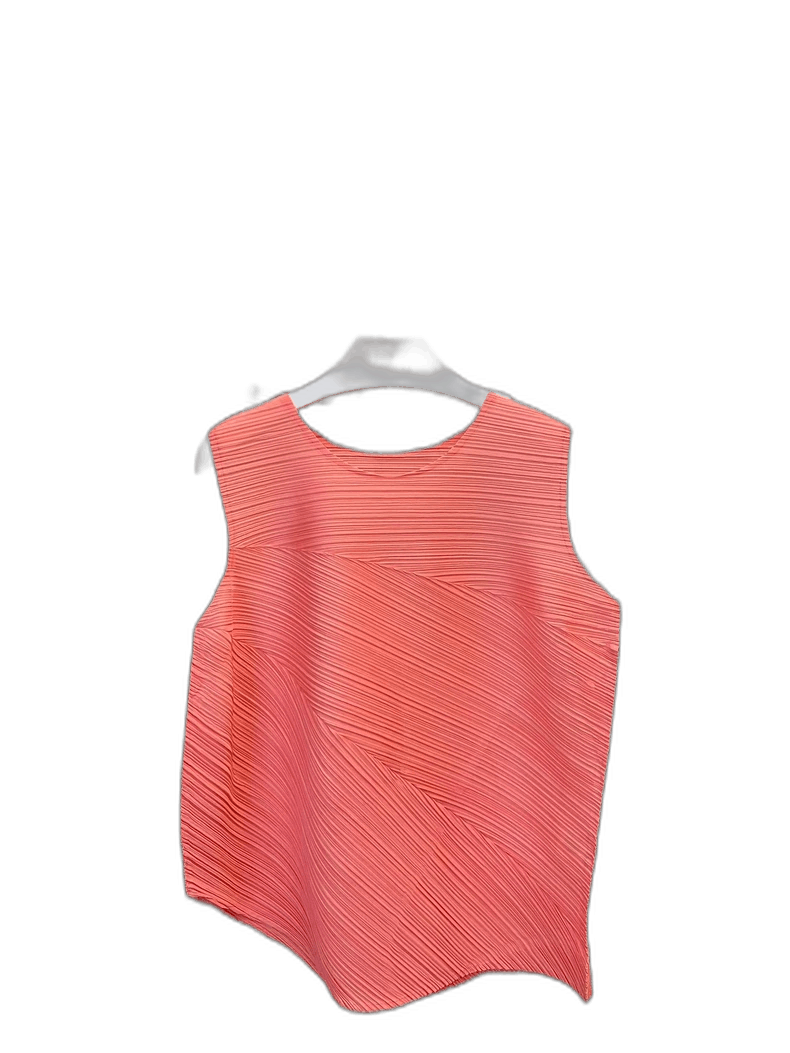 Issey Miyake Issey Miyake Pleated Sleeveless T-Shirt Tank-yf Size US M / EU 48-50 / 2 - 1 Thumbnail