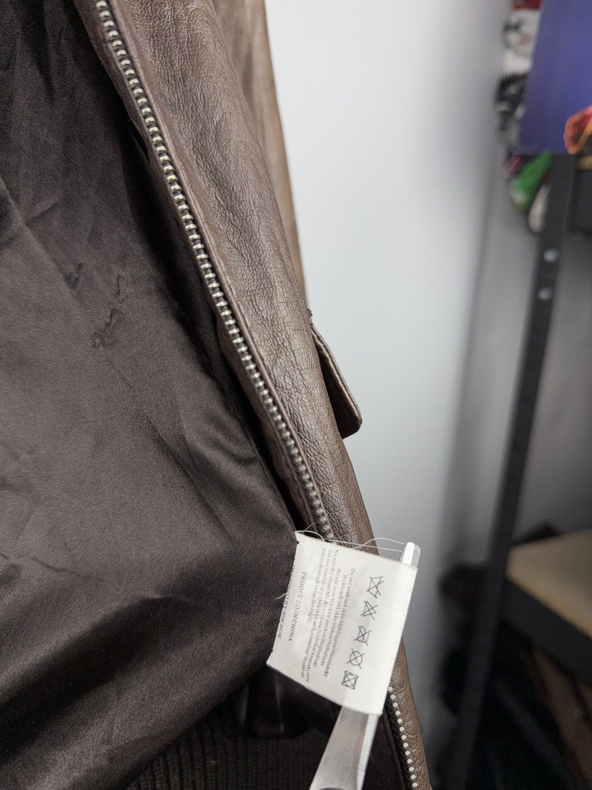 Japanese Brand 90s Retro Avant Garde Brown Leather Hooded Aviator Jacket Size XS / US 0-2 / IT 36-38 - 16 Thumbnail
