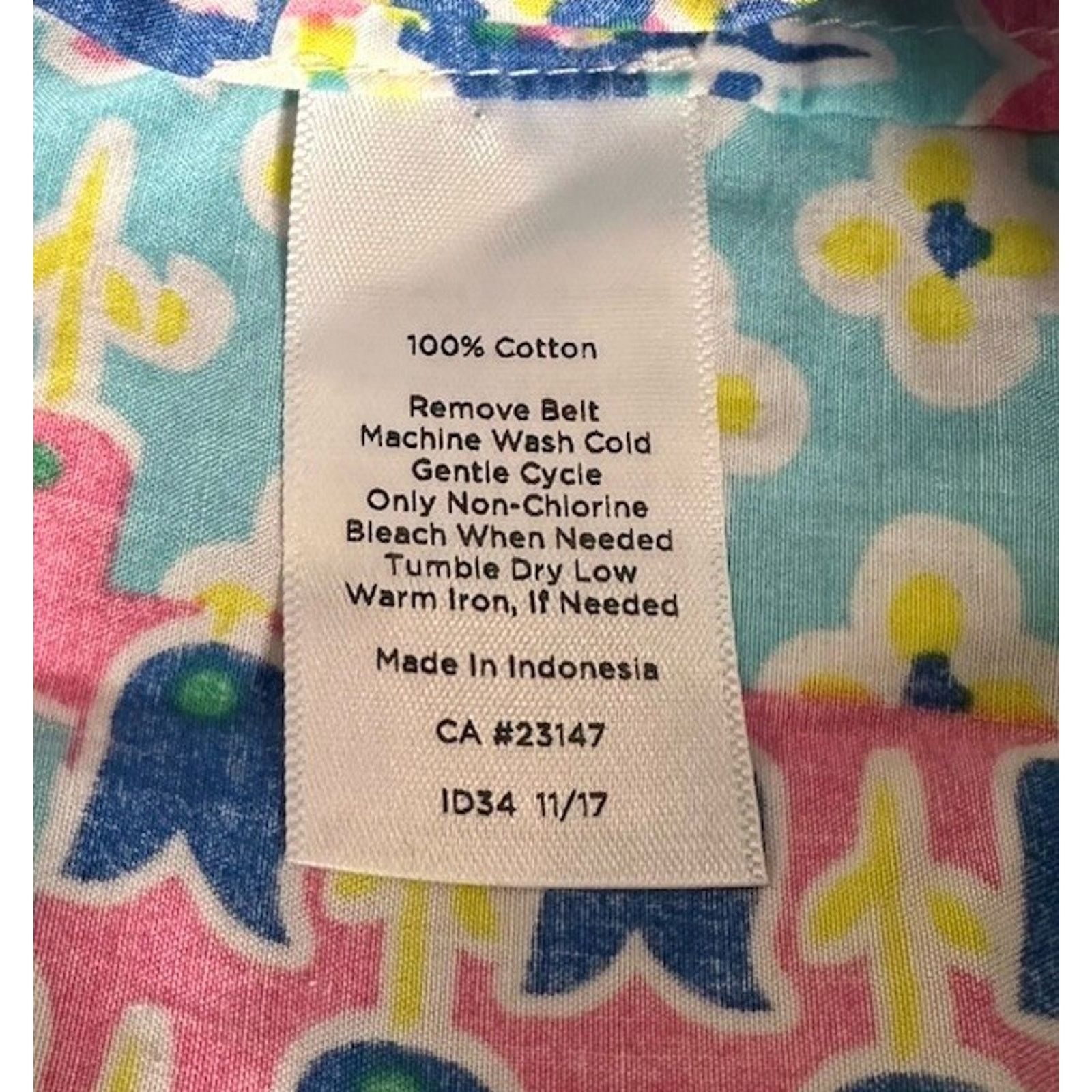 Other Talbots Island Patchwork Floral Print Belted Shirt Dress 4 Size S / US 4 / IT 40 - 13 Thumbnail