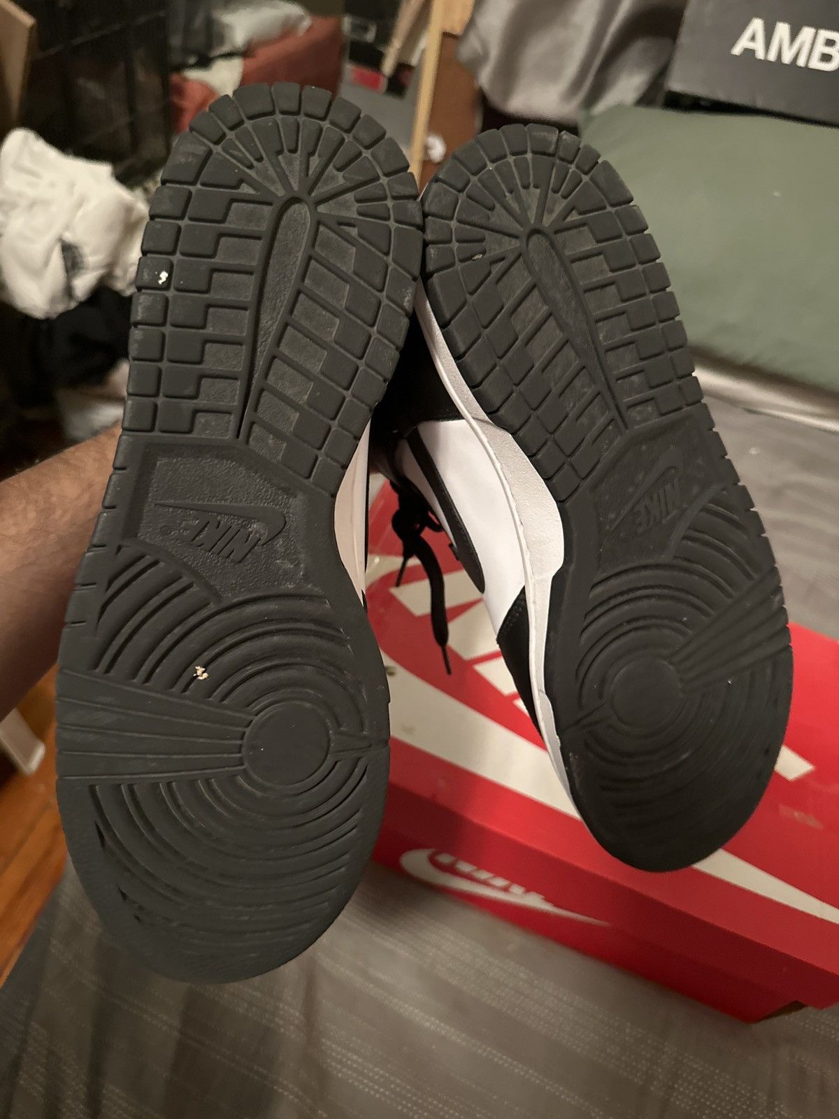 Nike NIKE DUNK HIGH RETRO “BLACK/WHITE Size US 9 / EU 42 - 2 Thumbnail