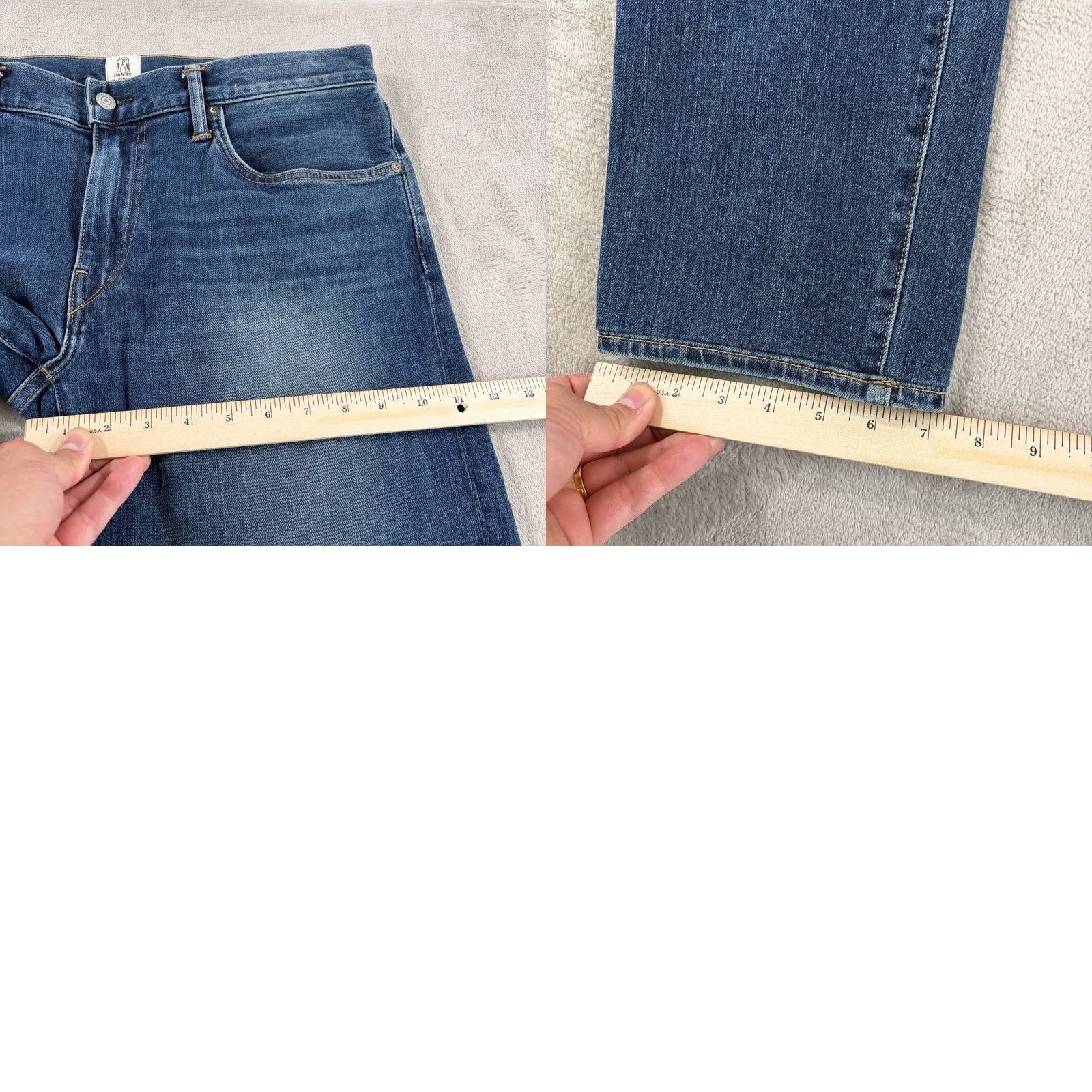 KATO Hiroshi Kato The Pen Slim Japanese 10.5oz Selvedge Jeans in Rain Wash Men 34x28 Size US 34 / EU 50 - 9 Thumbnail