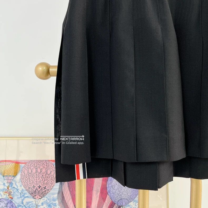 Thom Browne Thom Browne Black Pleated Skirt Size 36 3 Size 36" / US 14 / IT 50 - 4 Thumbnail
