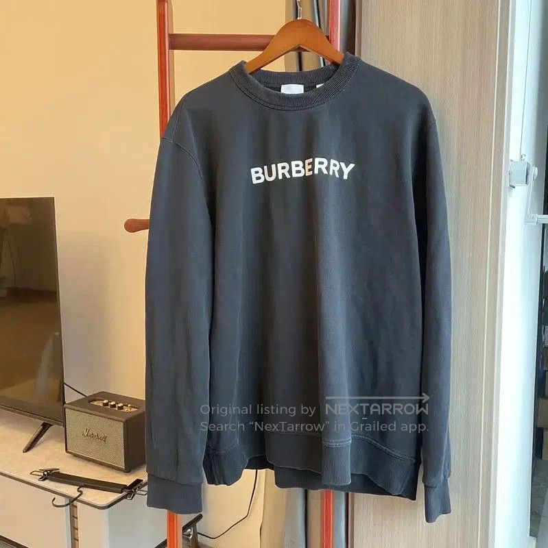 Burberry Burberry Cotton Black Men's Sweatshirt. Size US XXL / EU 58 / 5 - 1 Thumbnail