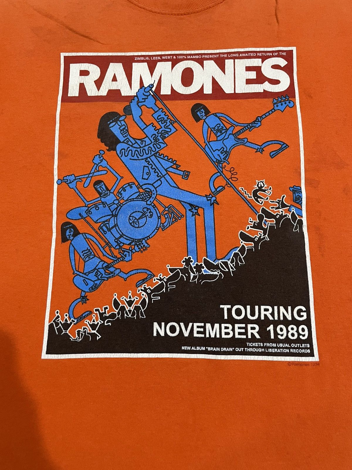 Band Tees Vtg Ramones Tour Tee Size US M / EU 48-50 / 2 - 10 Thumbnail