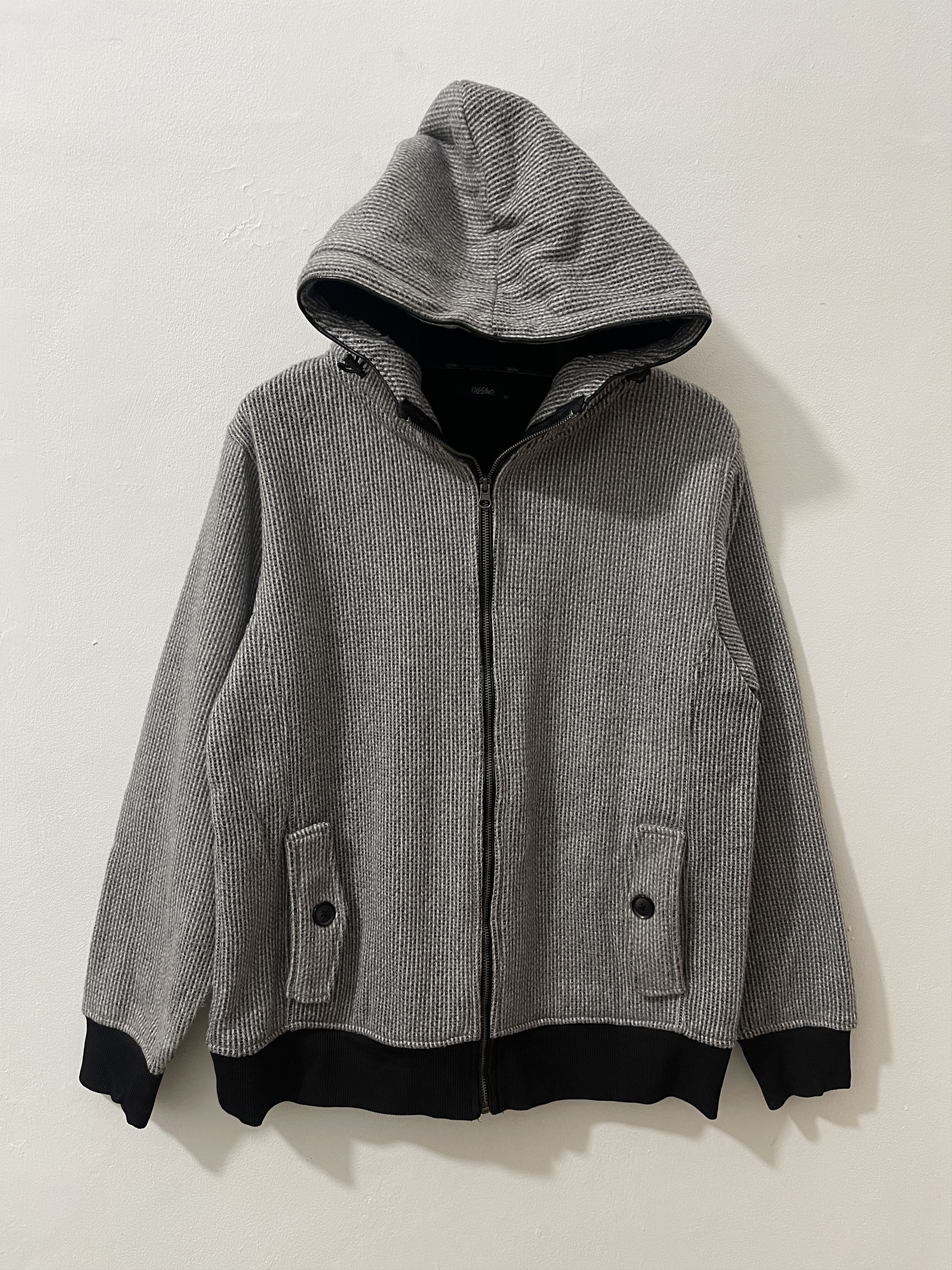 Mossimo Vintage 2000s Mossimo Japan Wool Zip Hoodie Jacket Size US XL / EU 56 / 4 - 1 Thumbnail