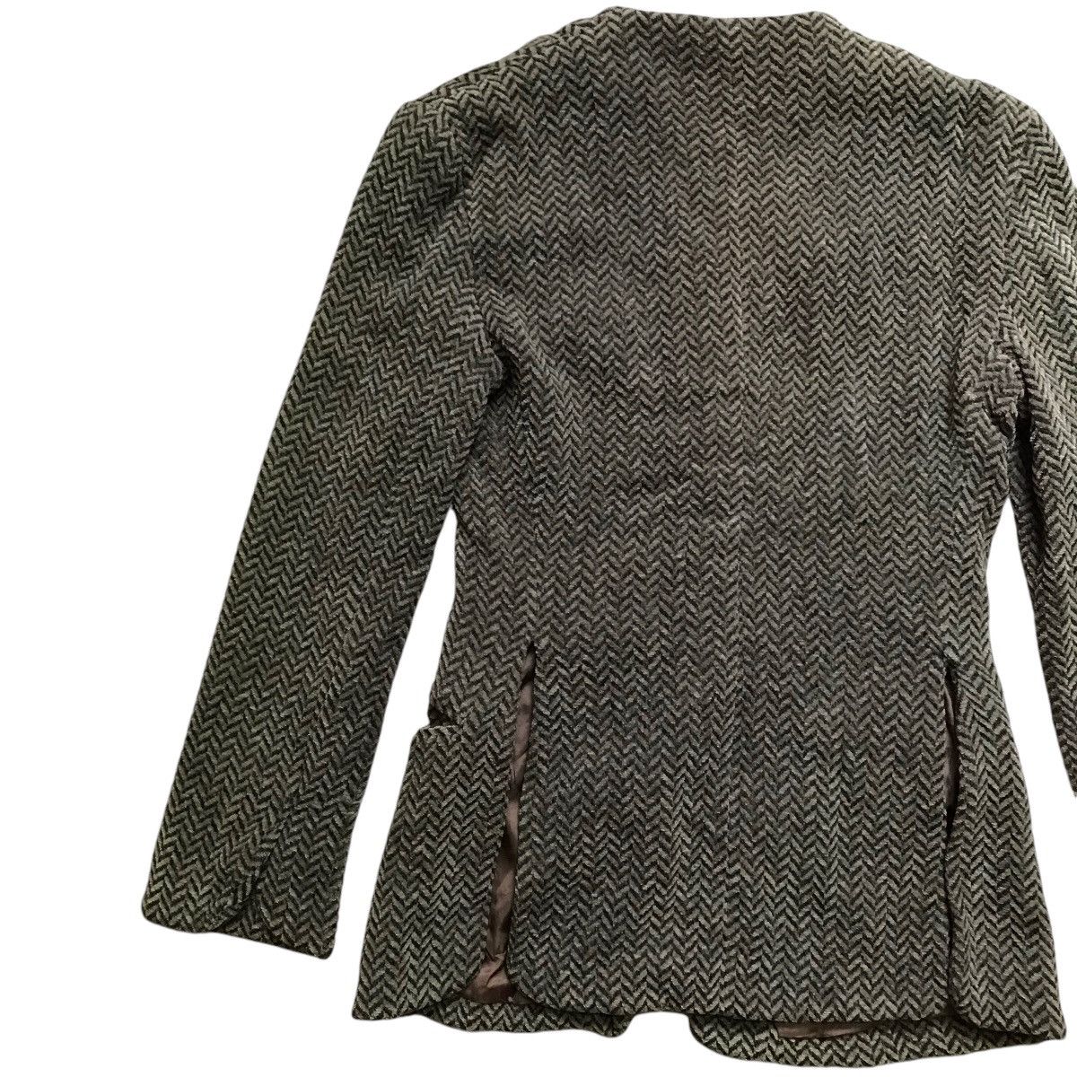 Emporio Armani Vintage Emporio Armani Wool Collarless Jacket Size S / US 4 / IT 40 - 8 Thumbnail