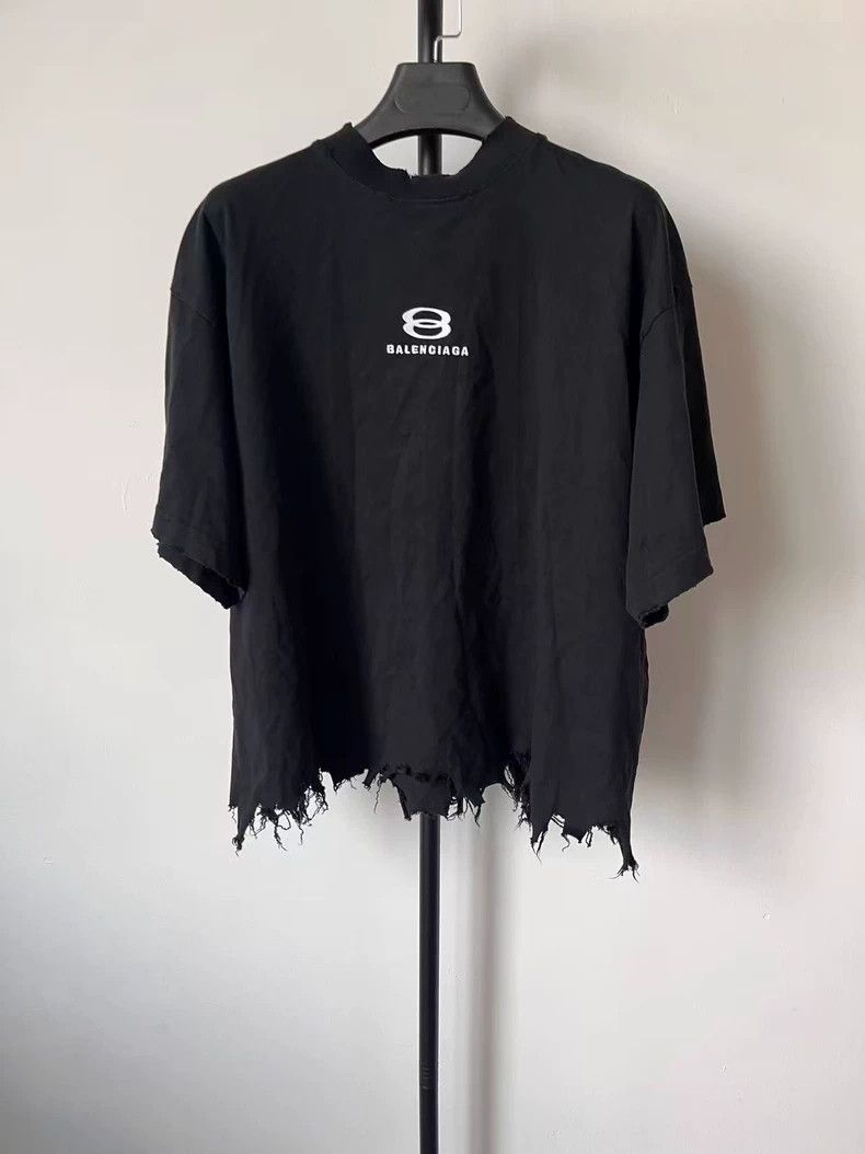 Balenciaga Logo Letter Pattern Casual Short Sleeve T-Shirt
