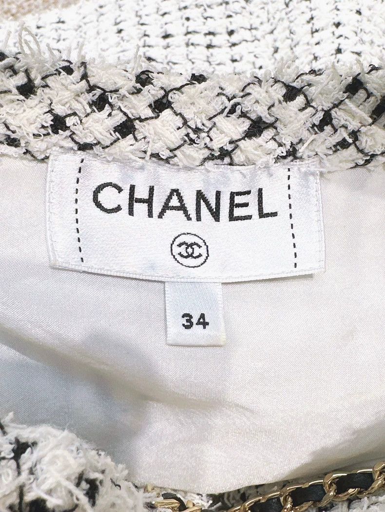 Chanel Chanel 21P Spring and Summer Preview Series White Plaid Ch Size XXS / US 00 / IT 34 - 5 Thumbnail