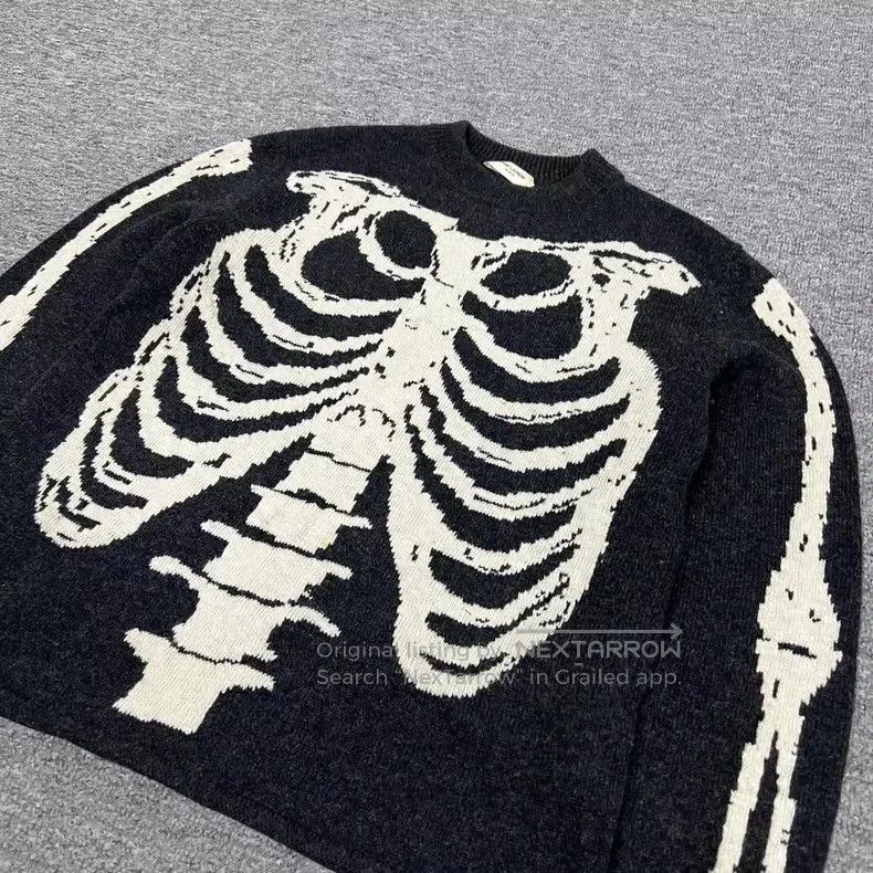 Saint Laurent Paris SLP Skeleton Knit Sweater Size s Size US M / EU 48-50 / 2 - 4 Thumbnail
