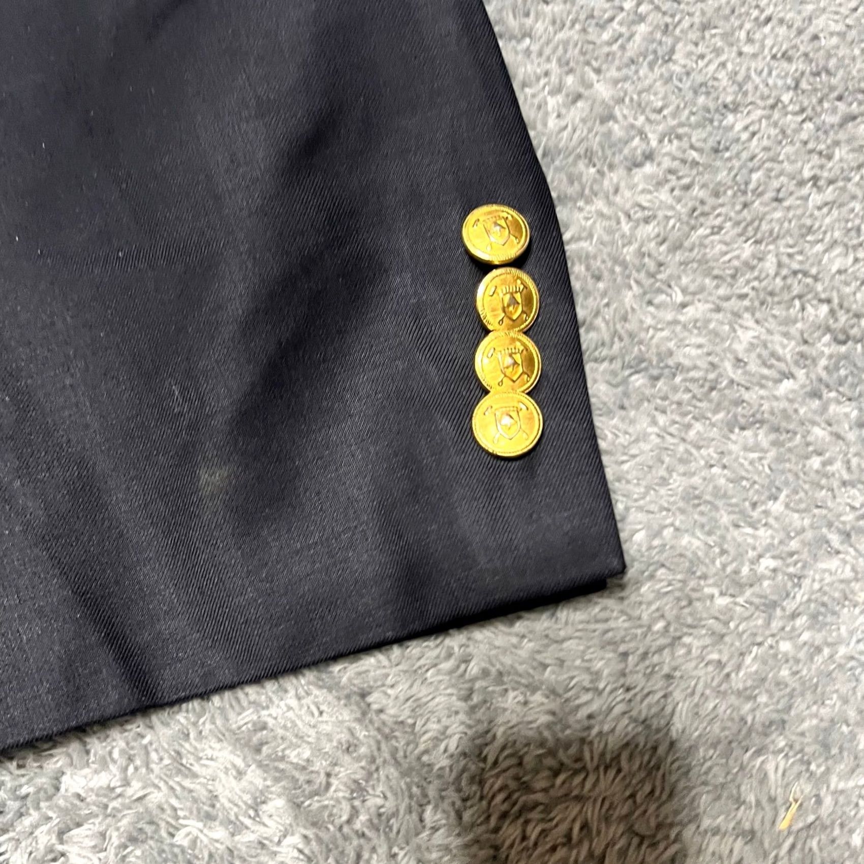 Ralph Lauren Lauren Ralph Lauren Jacket Blazer Mens 42R Navy Blue Wool Gold Button Blazer Preppy Coat Regular Blues Mens Size 42R - 2 Thumbnail