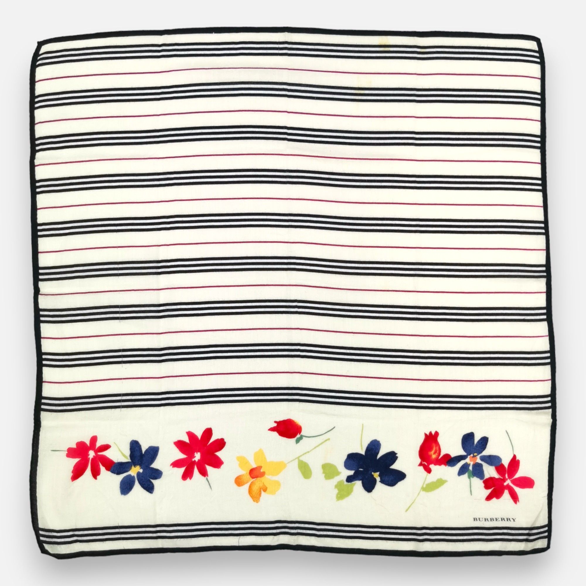Burberry Vintage Burberry Handkerchief Pocket Square Bandana Size ONE SIZE - 3 Thumbnail