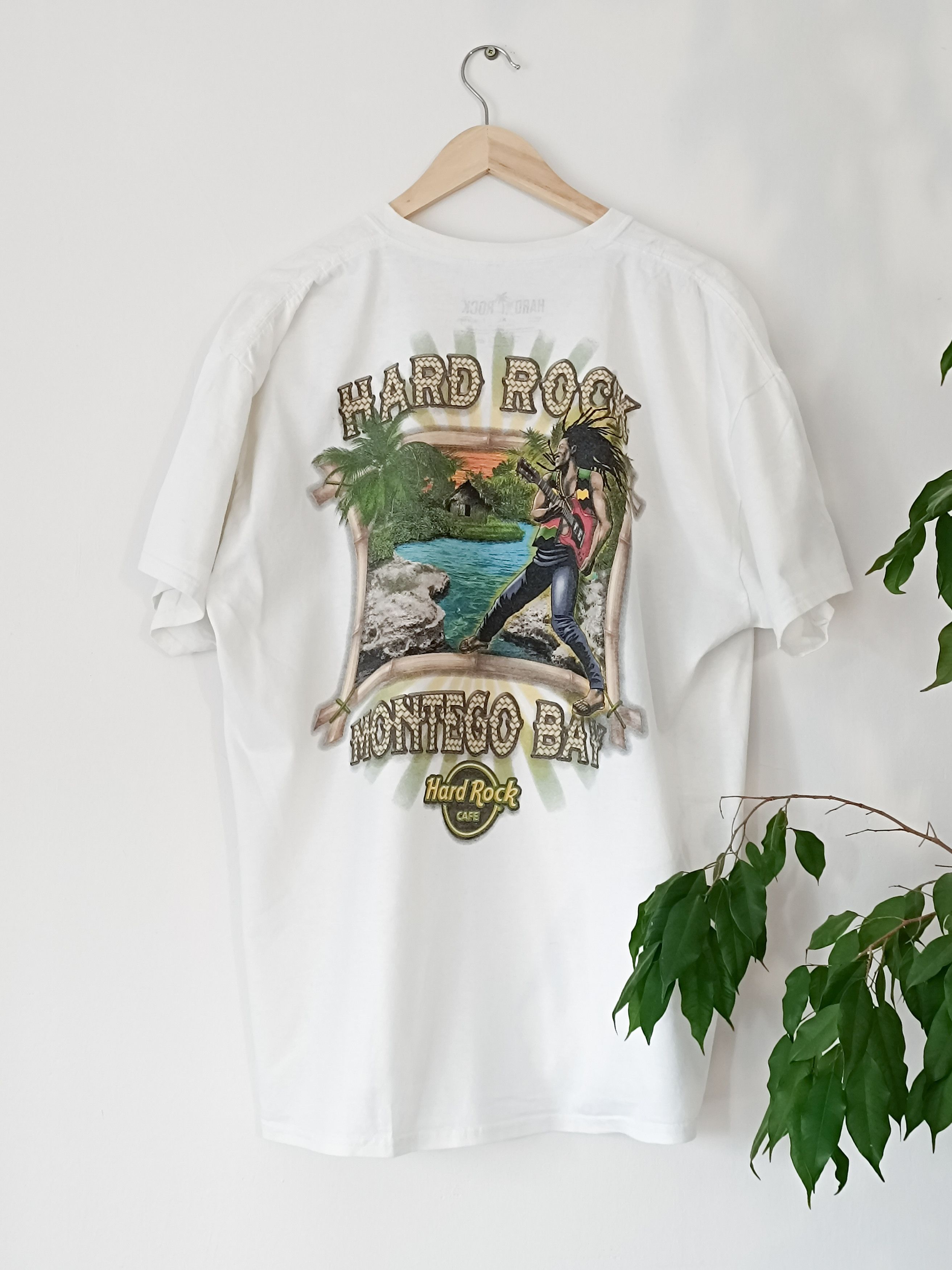 Hard Rock Cafe × Vintage Hard Rock Cafe Montego Bay / big print on the back Size US XL / EU 56 / 4 - 1 Thumbnail