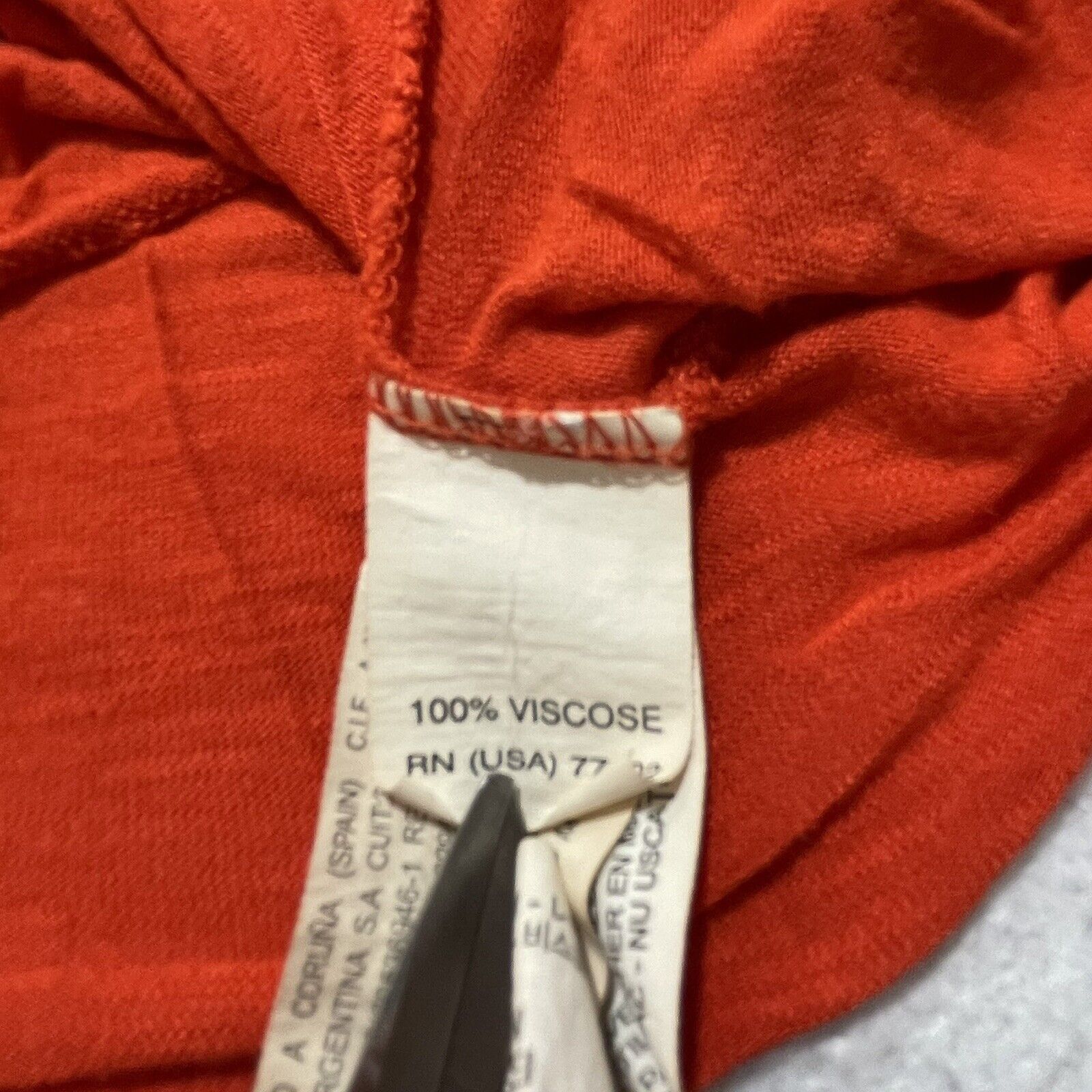 Zara Zara Red Orange Flowy Tank Top Braided Strap Size M / US 6-8 / IT 42-44 - 5 Thumbnail